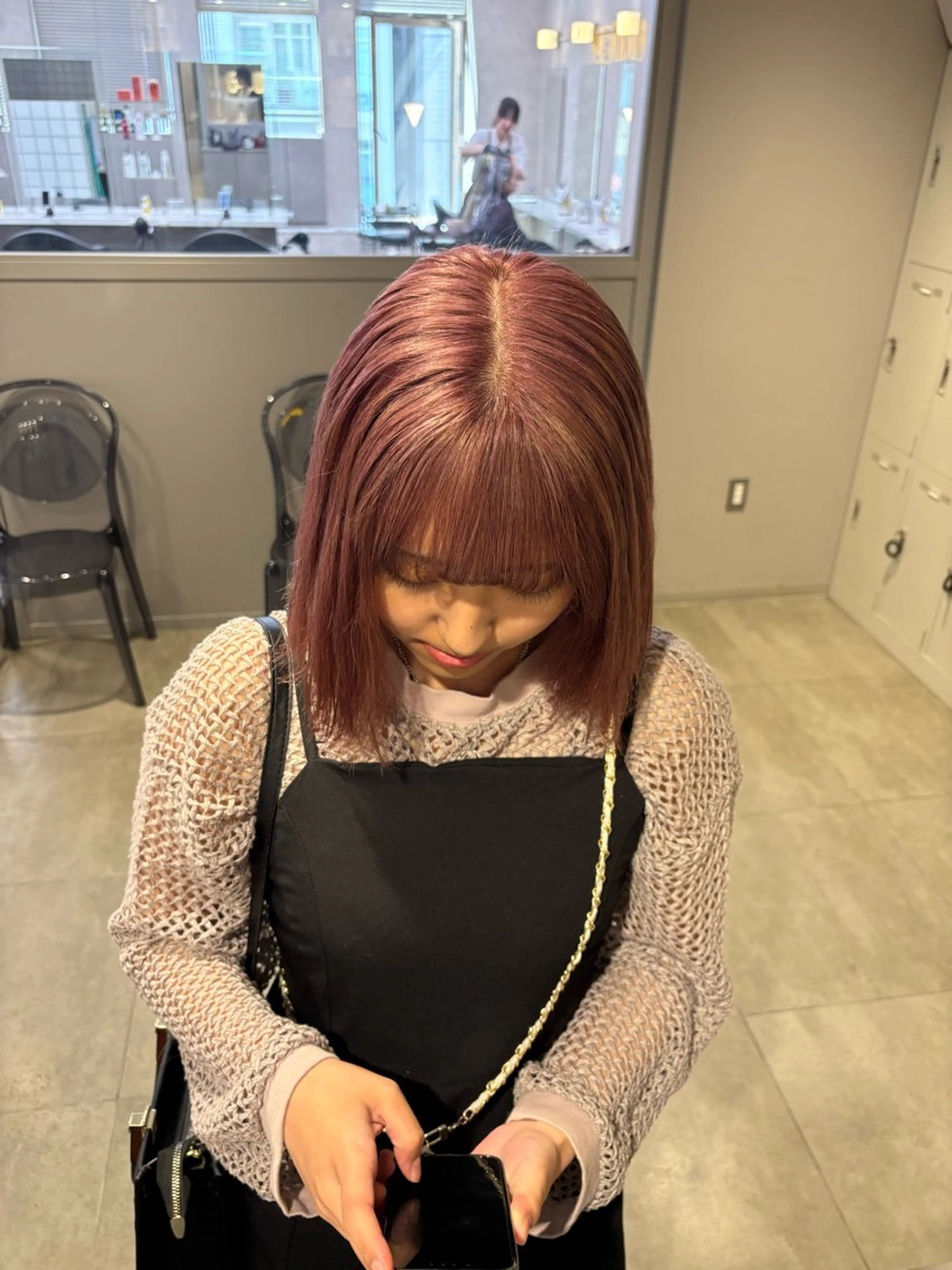 カラー ヘアカラー トリートメント 透明感ベージュ🤎 ナチュラルレイヤーのヘアスタイル