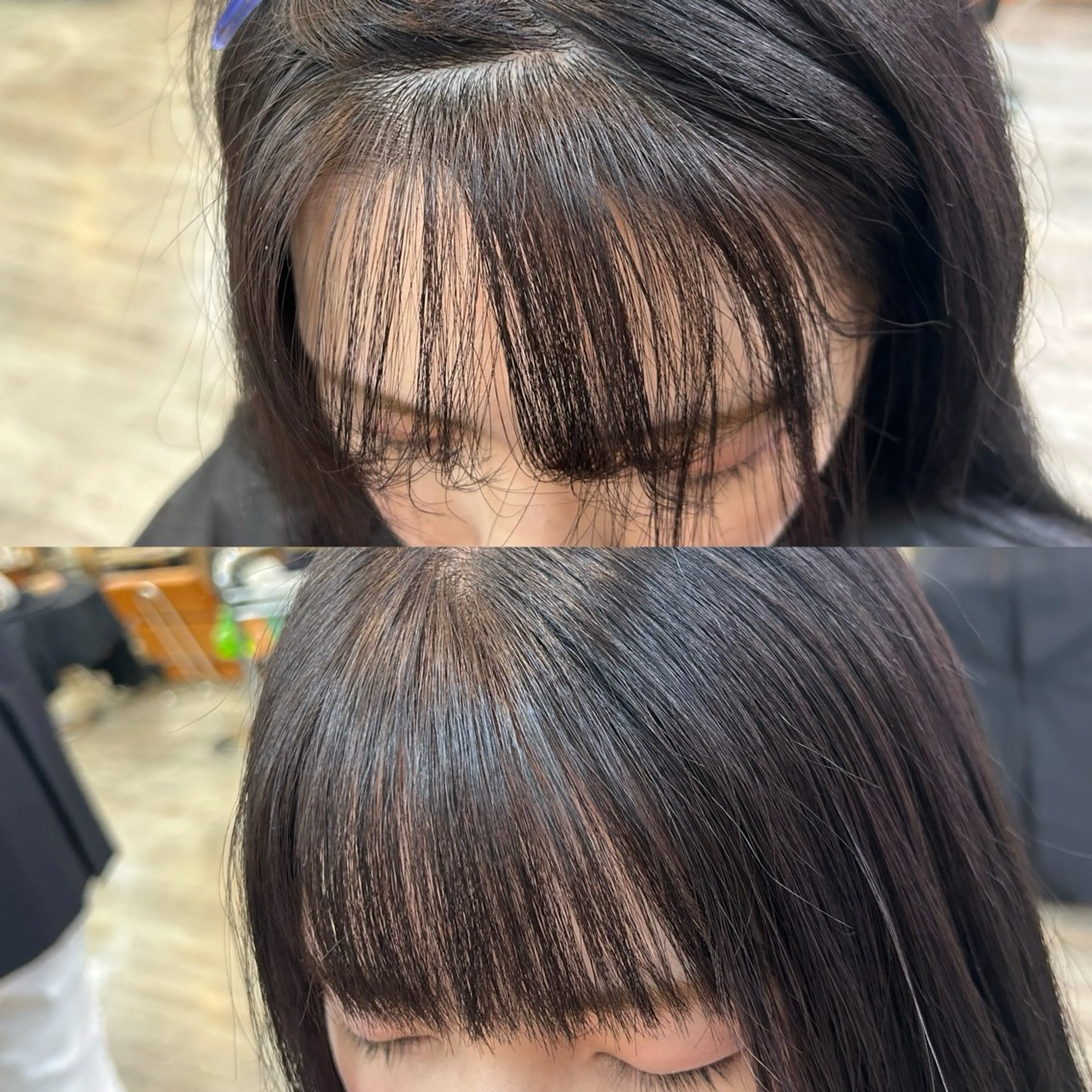 【TikTokでバズり中⚠️】クロスパーマ＋前髪カット＋超音波トリートメント❤️‍🔥前髪の割れや浮きが気になる人☝️の写真