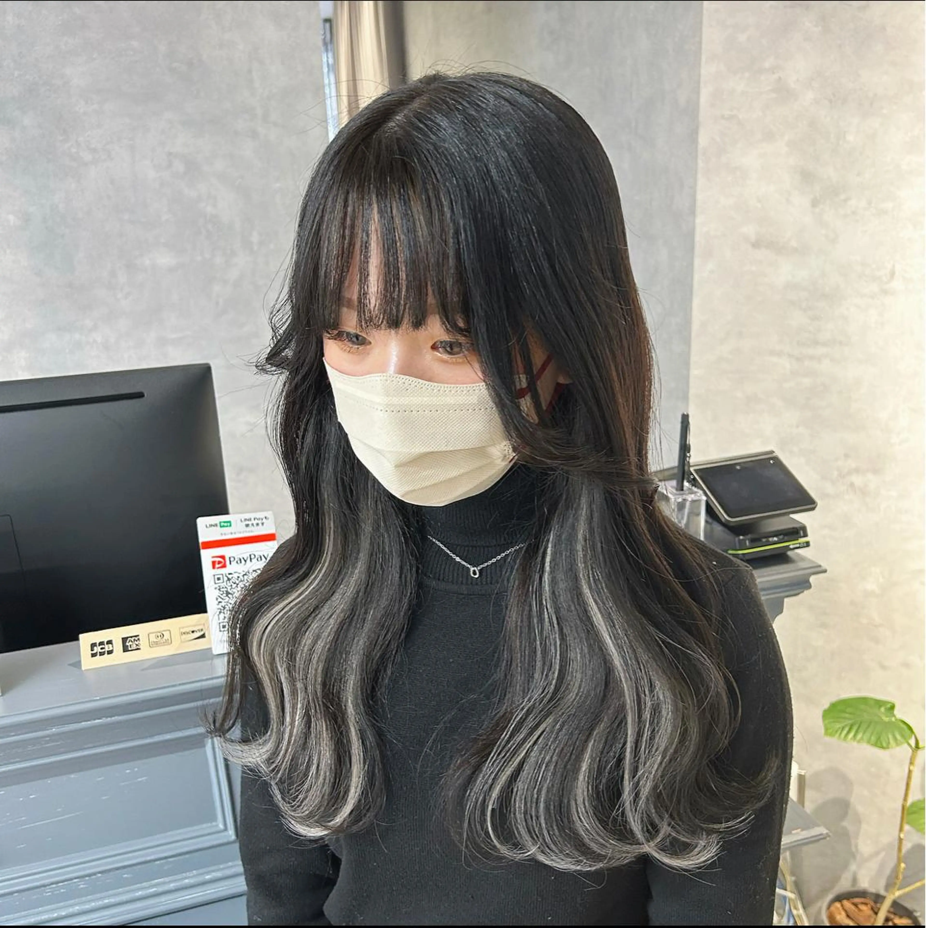 セミロング エクステ カット エクステ ブリーチ&エクステ 🥀ケアカラー特化のヘアスタイル