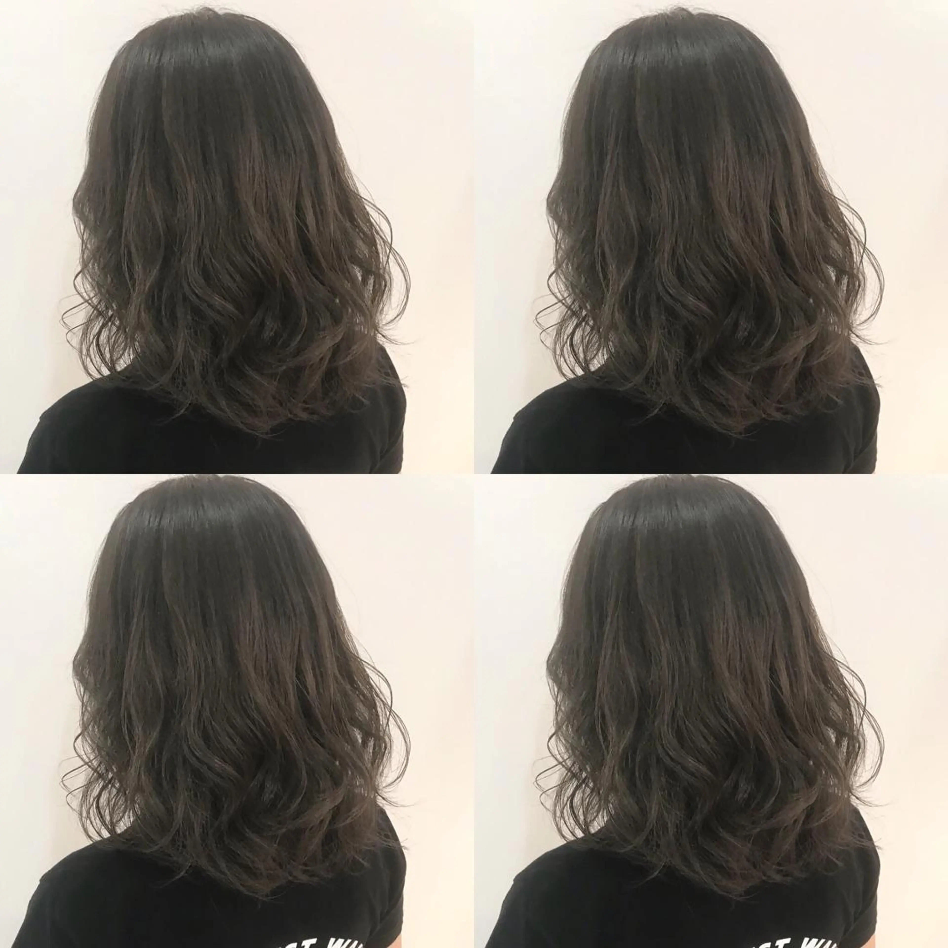 ミディアム カラー グラデーションカラー グレージュ カーキグレージュ ✨艶ブリーチカラー ✨四ノ宮裕己のヘアスタイル