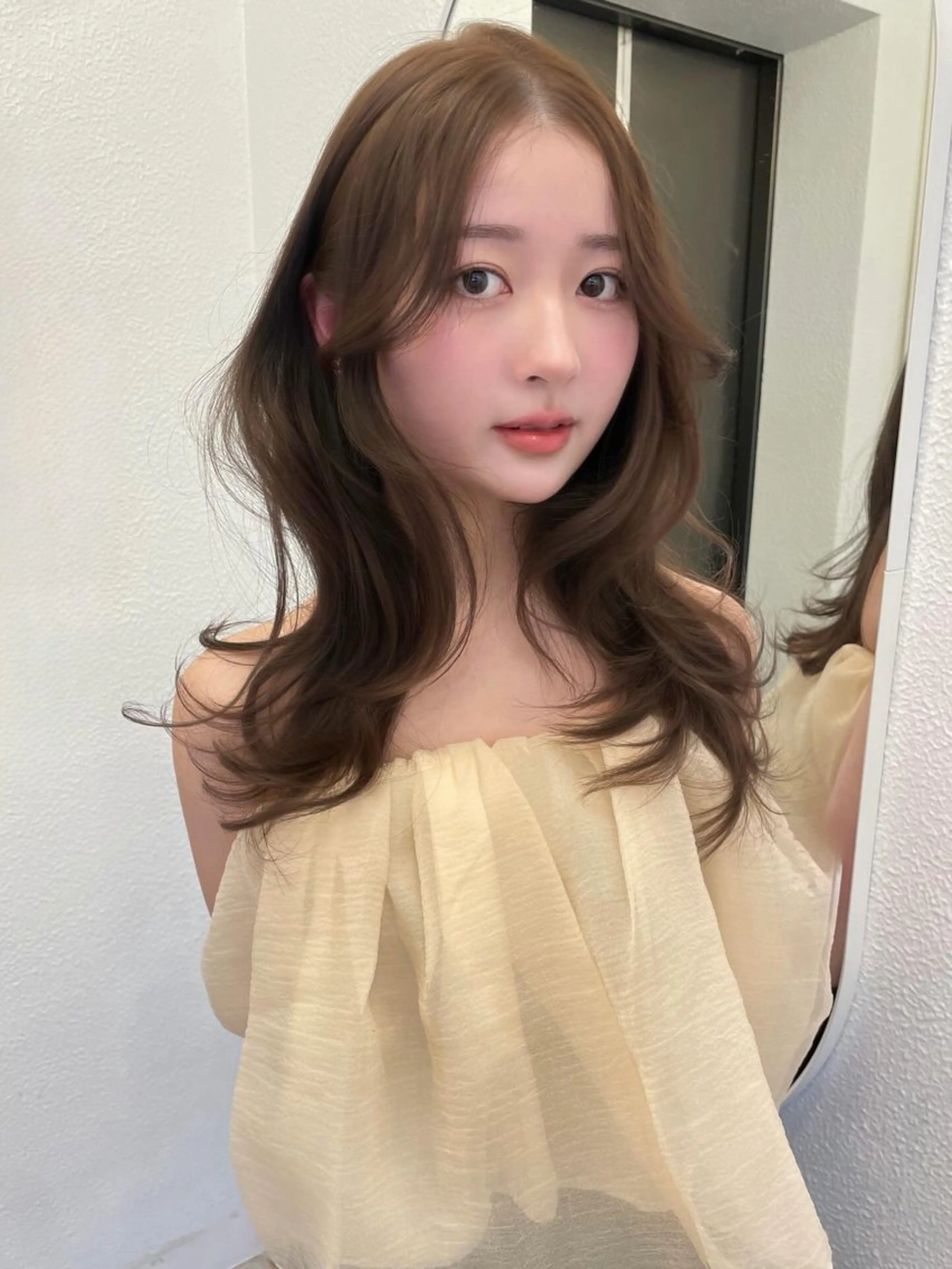 ミディアム 韓国風ヘア 髙杉 心のヘアスタイル