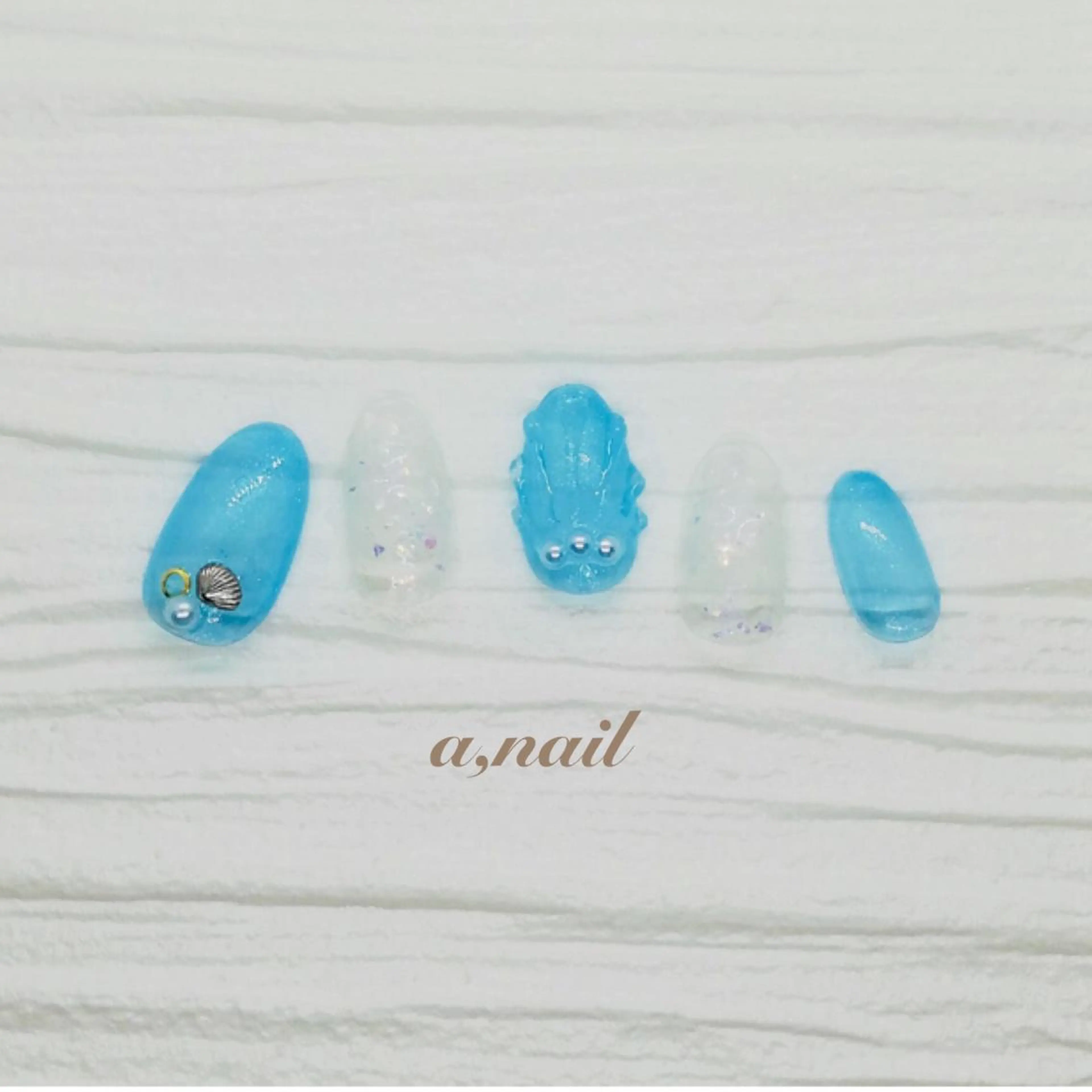 ネイル フットネイル ジェルネイル グラデーション ラメ(グリッター) ラメグラデーション ネイルサロン エーネイルのネイルデザイン