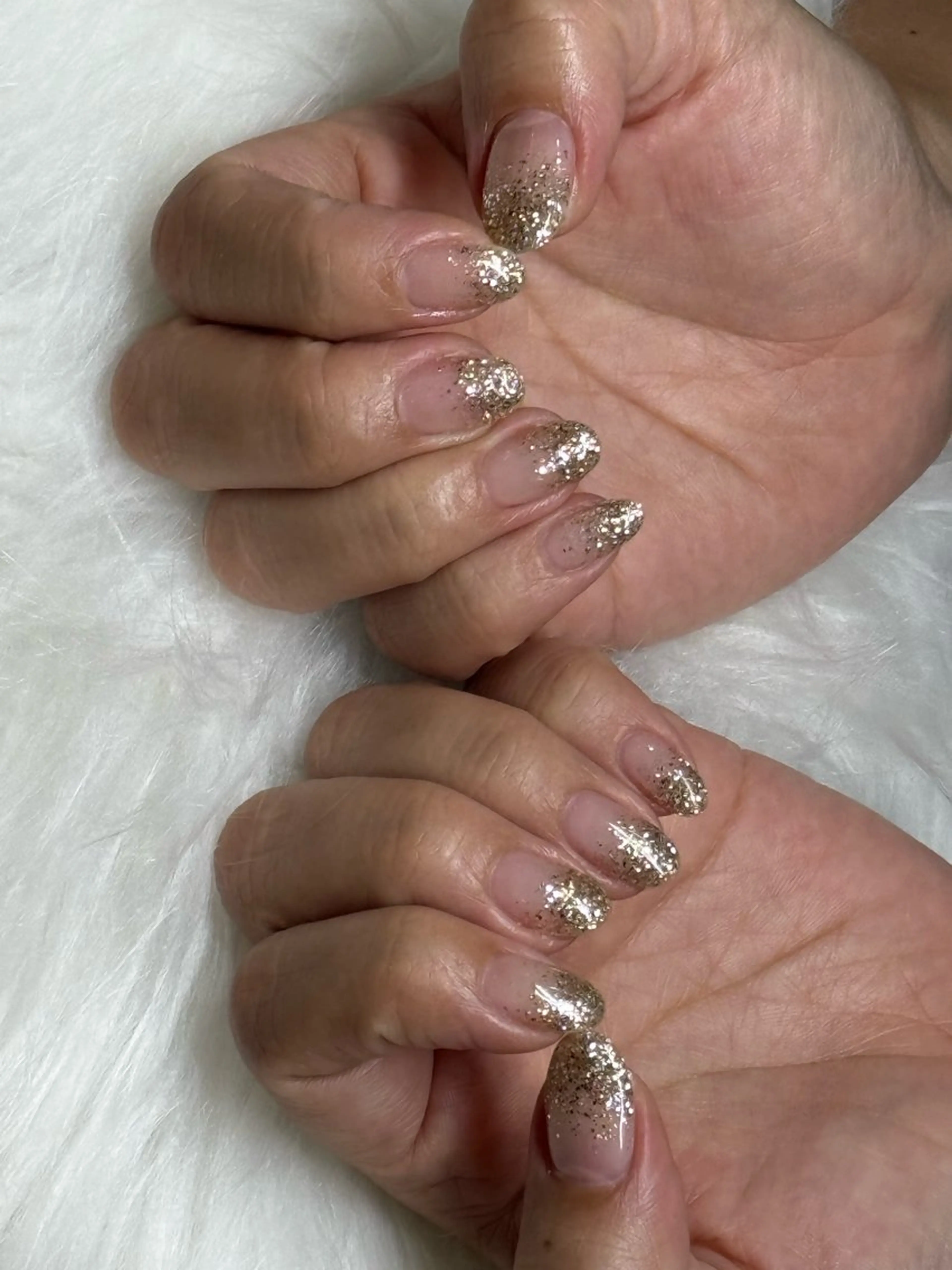 ネイル グラデーション ラメ(グリッター) ラメグラデーション R.I みちのネイルデザイン