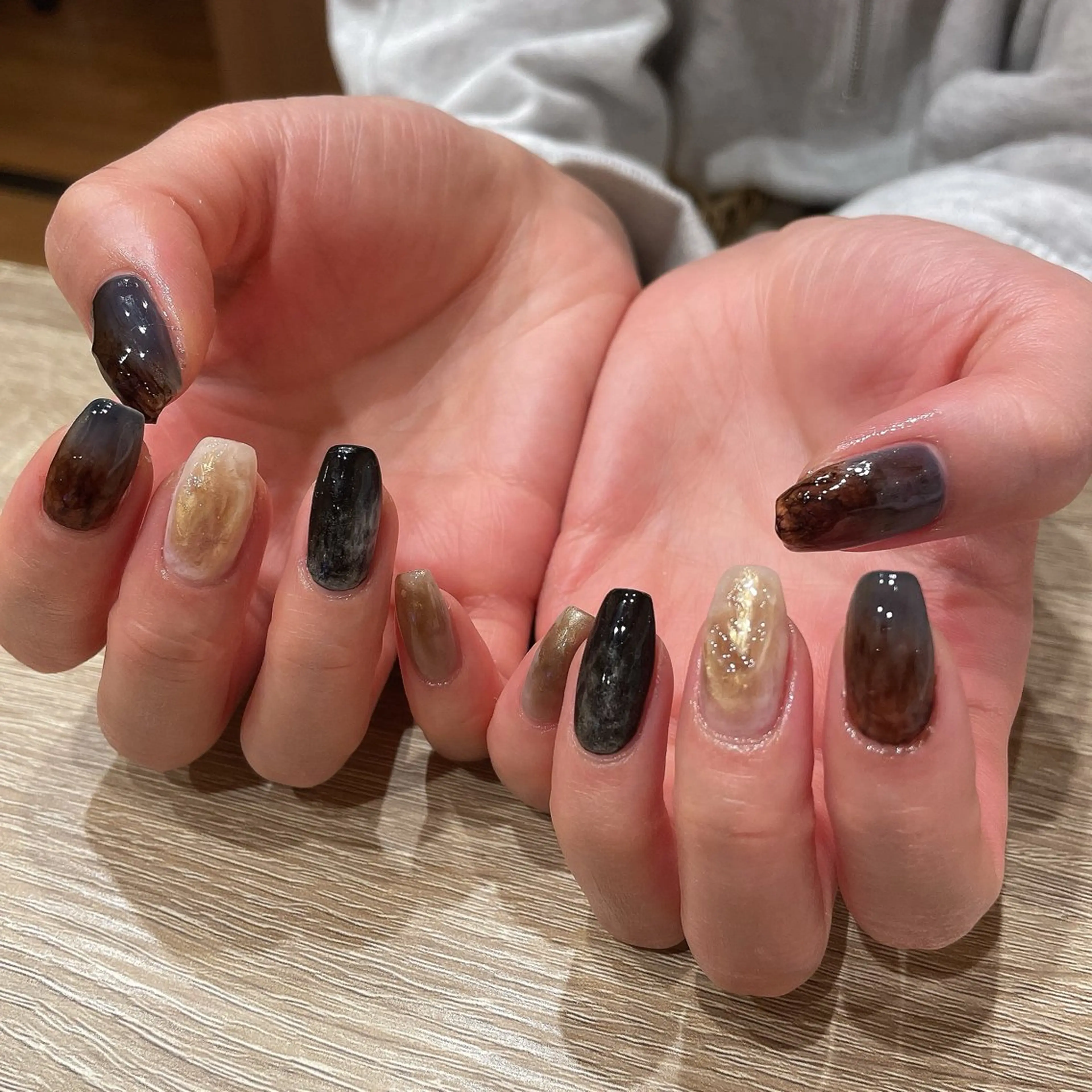 ネイル ロングネイル 持ち込み liberté🫧 新小岩のネイルデザイン