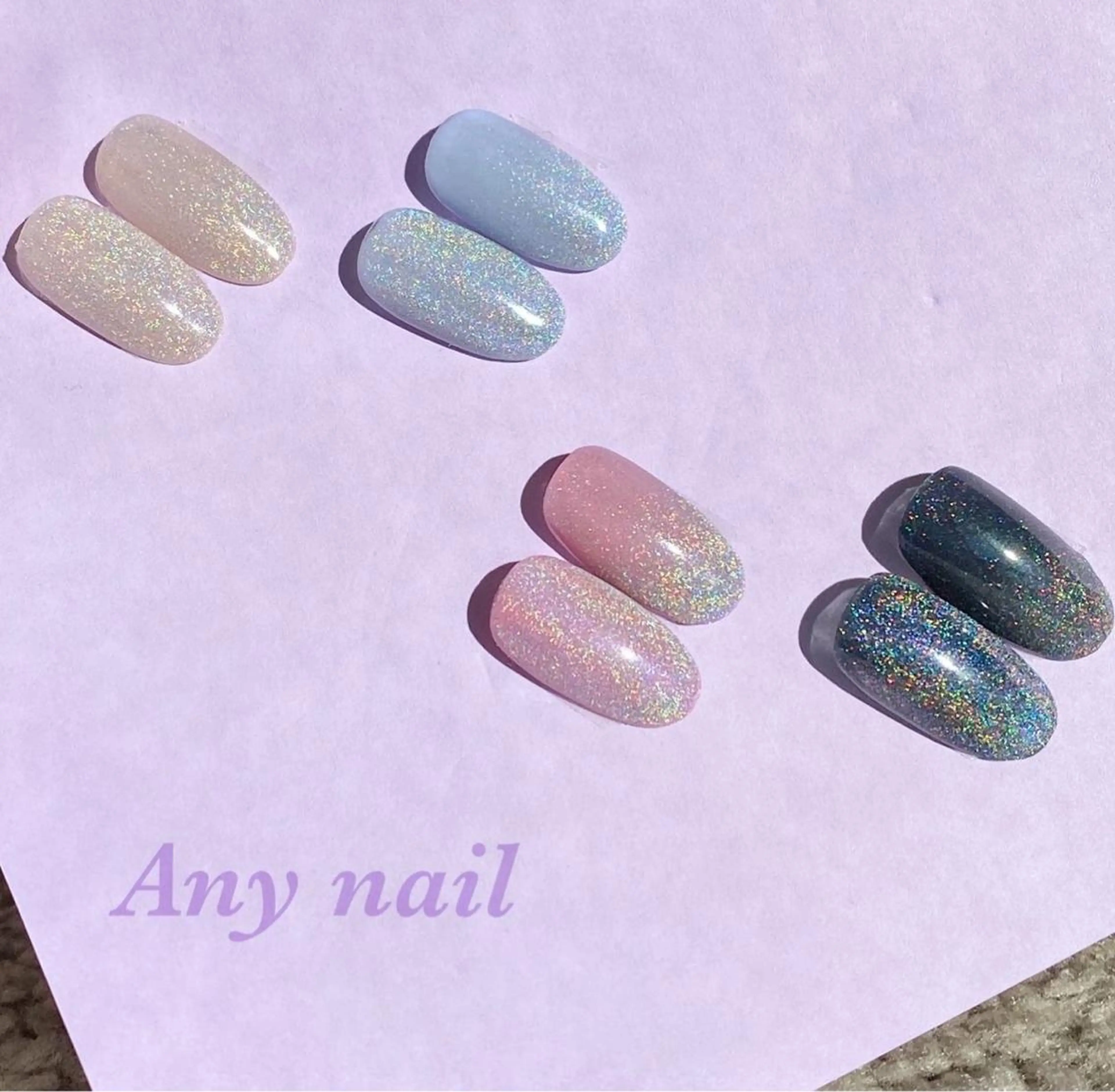 ネイル ジェルネイル マグネットネイル 冬ネイル ハンドネイル 岩澤 恵子のネイルデザイン