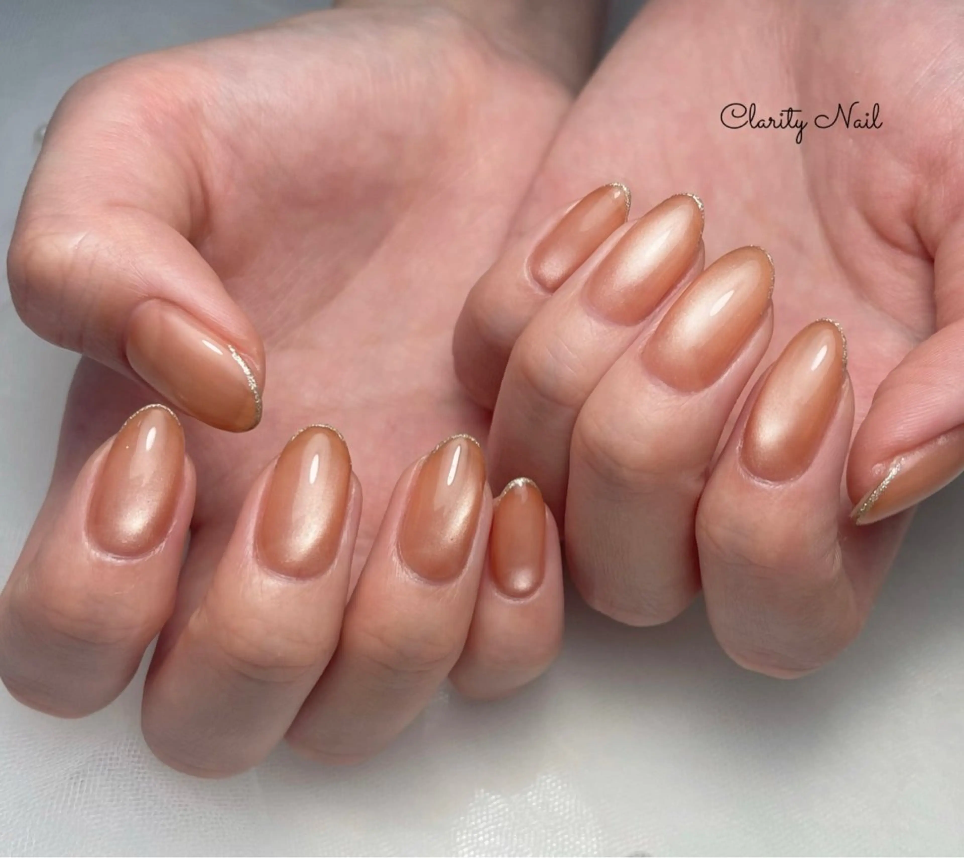 ネイル ラメ(グリッター) ワンカラーネイル ハンドネイル Clarity Nailのネイルデザイン