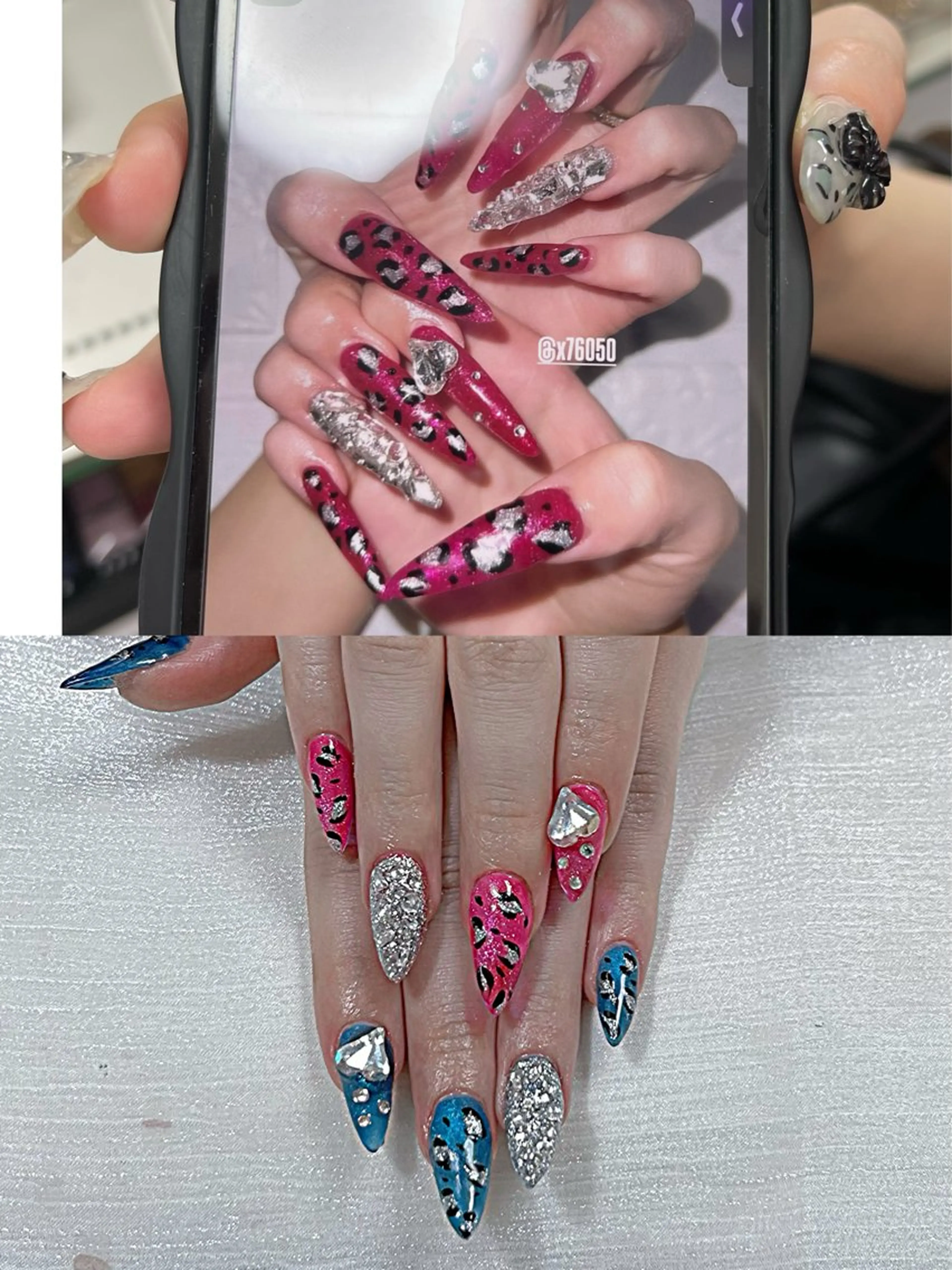 ネイル アートネイル オーロラネイル ガーリー キラキラネイル 韓国ネイル ハンドネイル 日向 あゆみのネイルデザイン