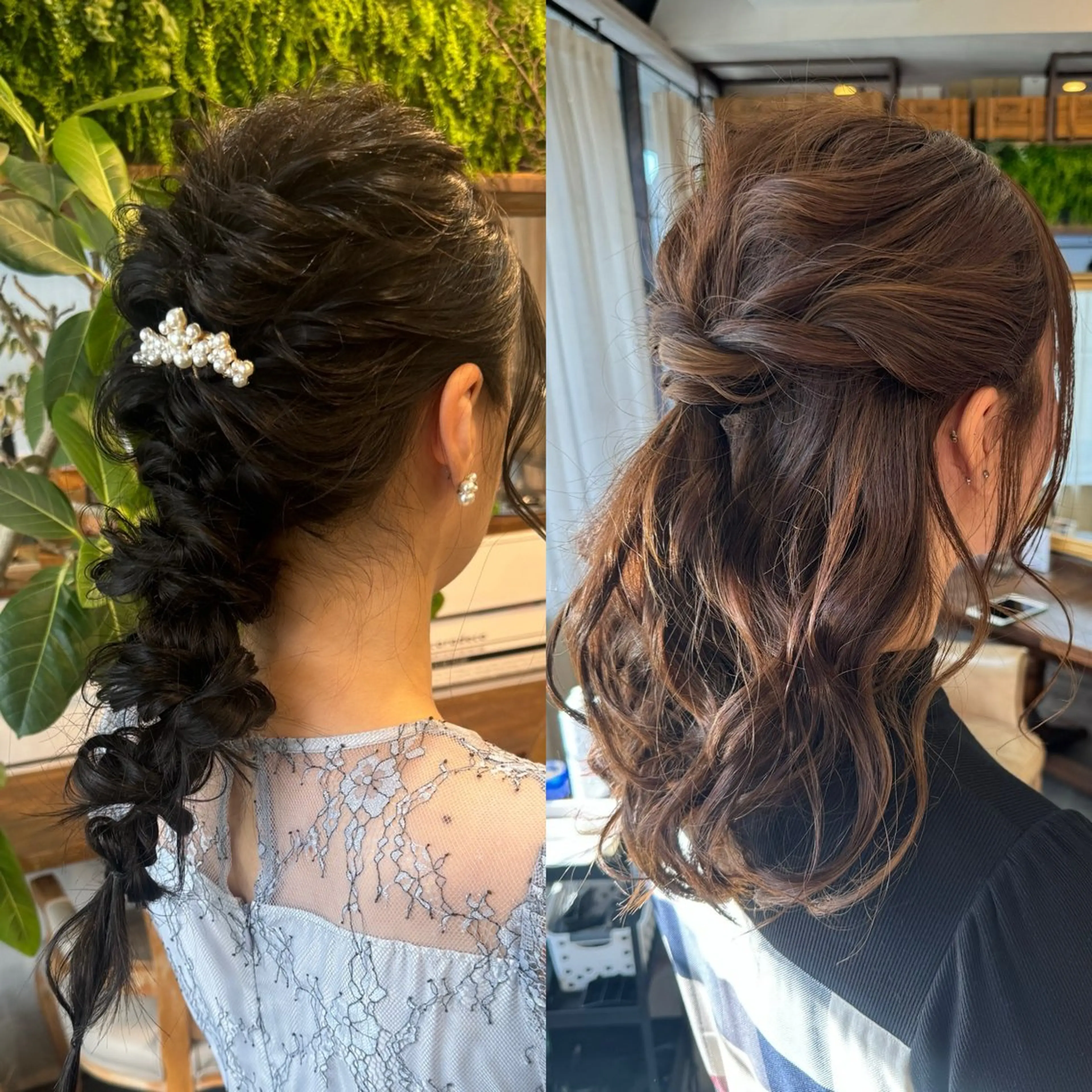 【⭐️土日祝9時​〜​11時まで4名様限定⭐️】ハーフアップor編みおろしヘアセットの写真