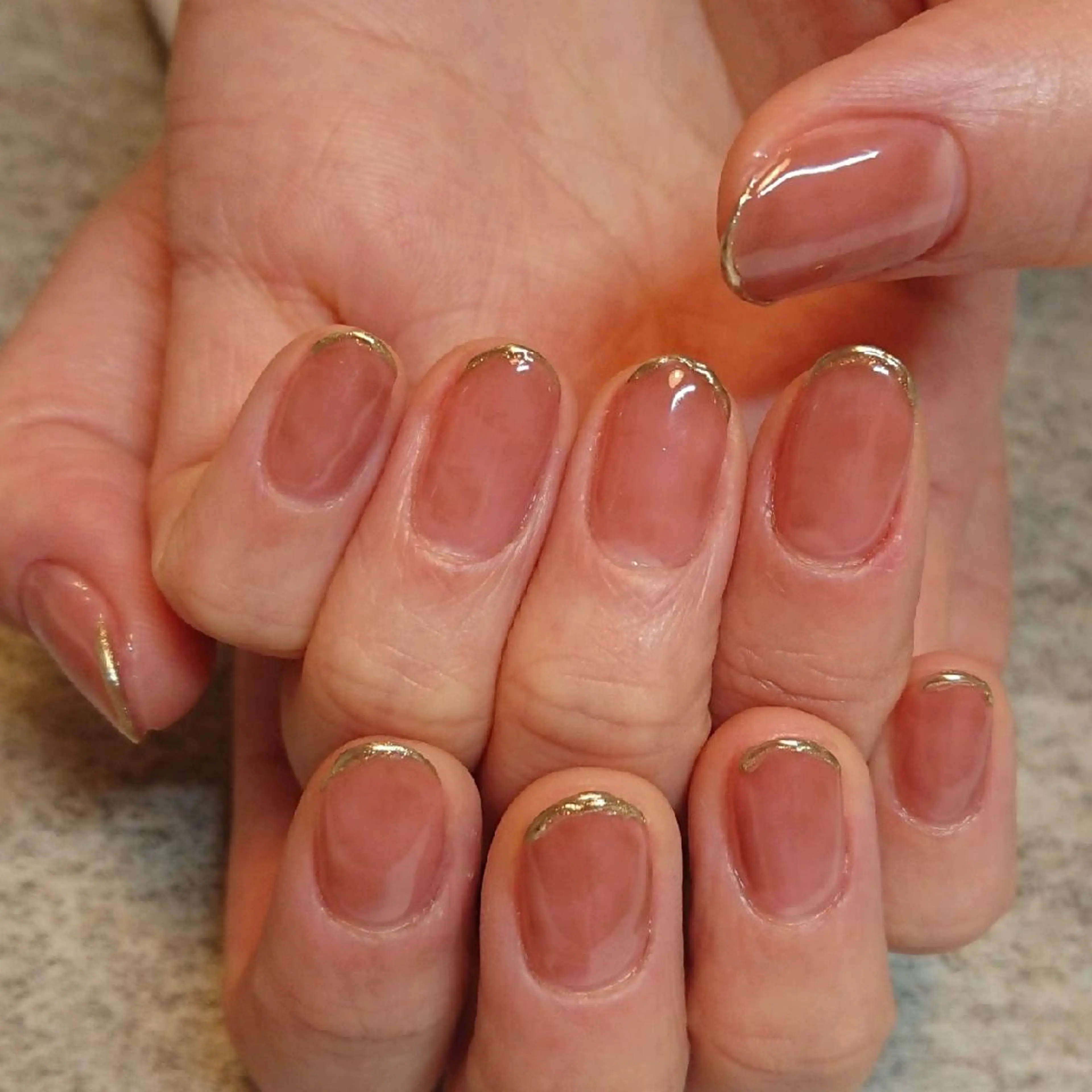 ネイル ニュアンスネイル ジェヌインネイル 河内のネイルデザイン