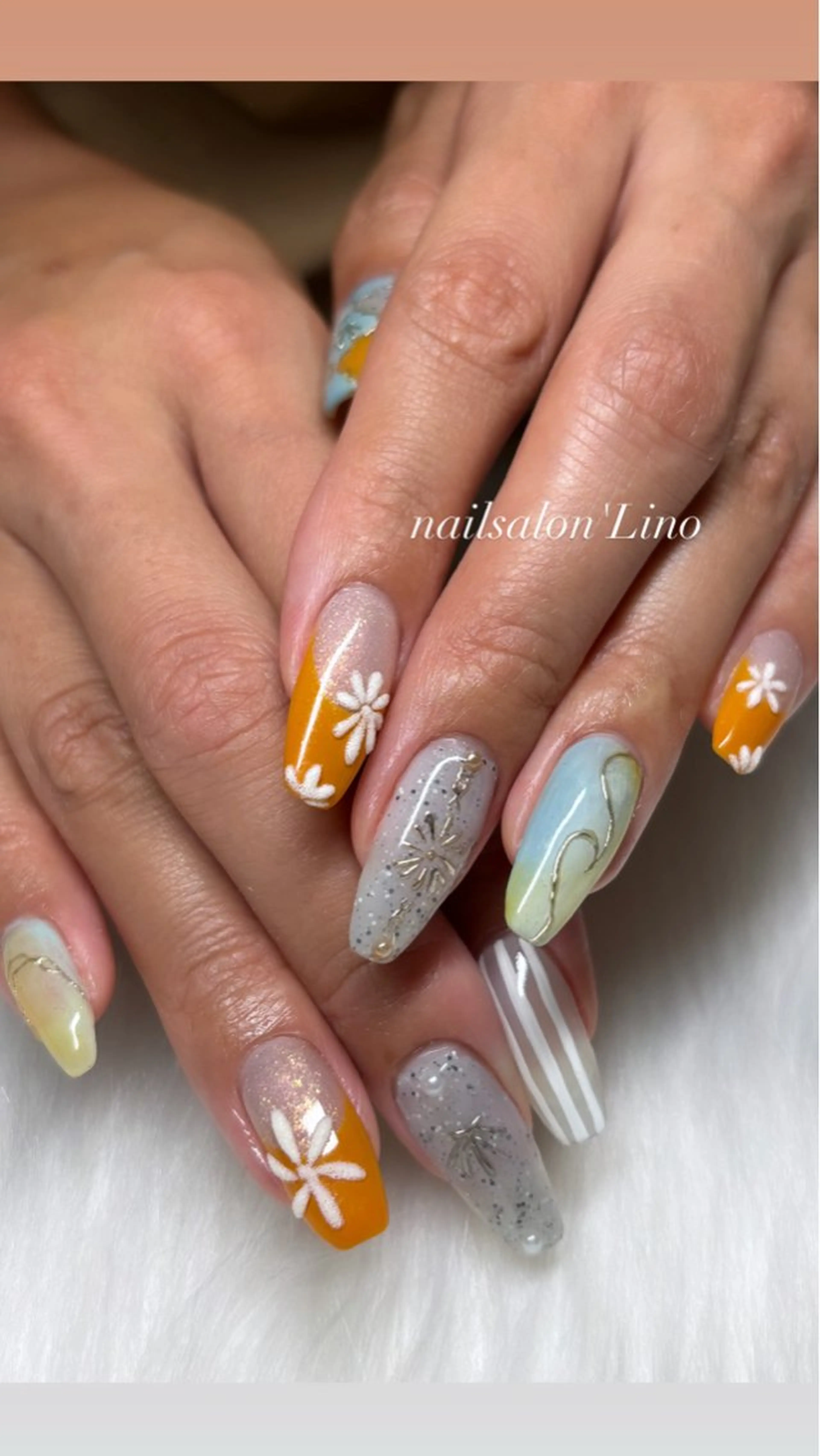 ネイル 持ち込み Lino𓂃⟡.· Chizuruのネイルデザイン