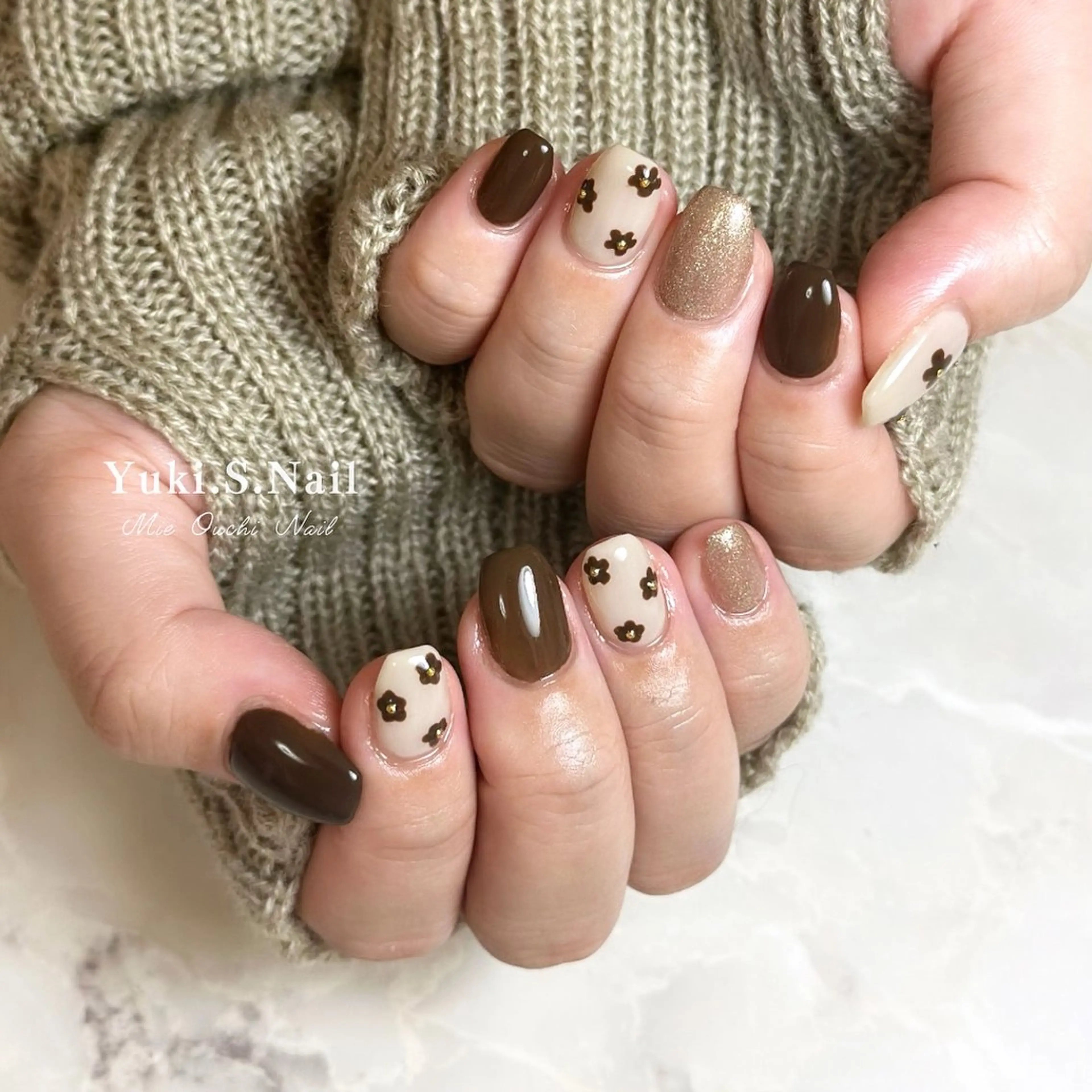 ショート ハンドネイル Yuki S.Nailのネイルデザイン