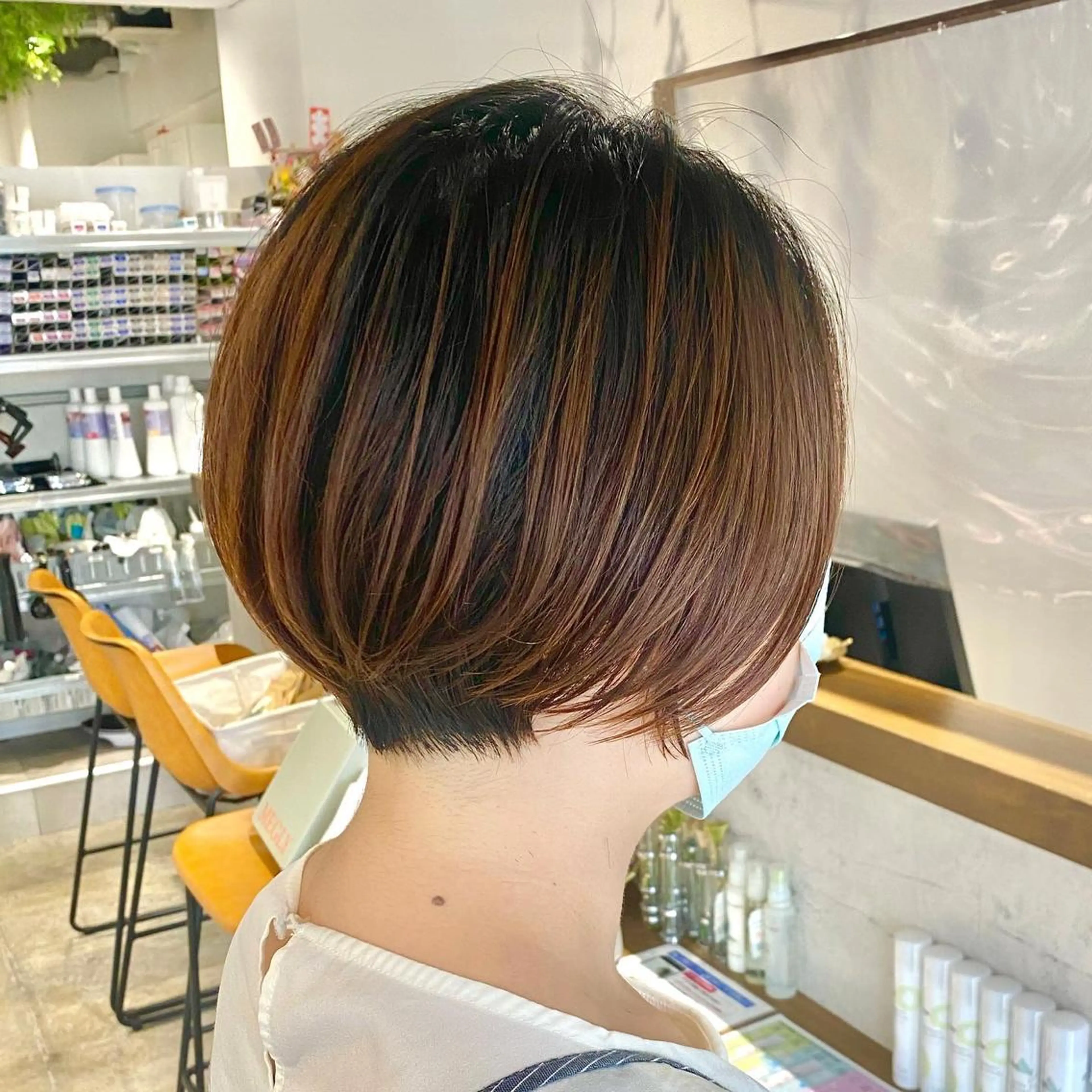 ショート カット ヘアカラー トリートメント ✨圧倒的満足度◎ 小顔美人ショート✨佃のヘアスタイル