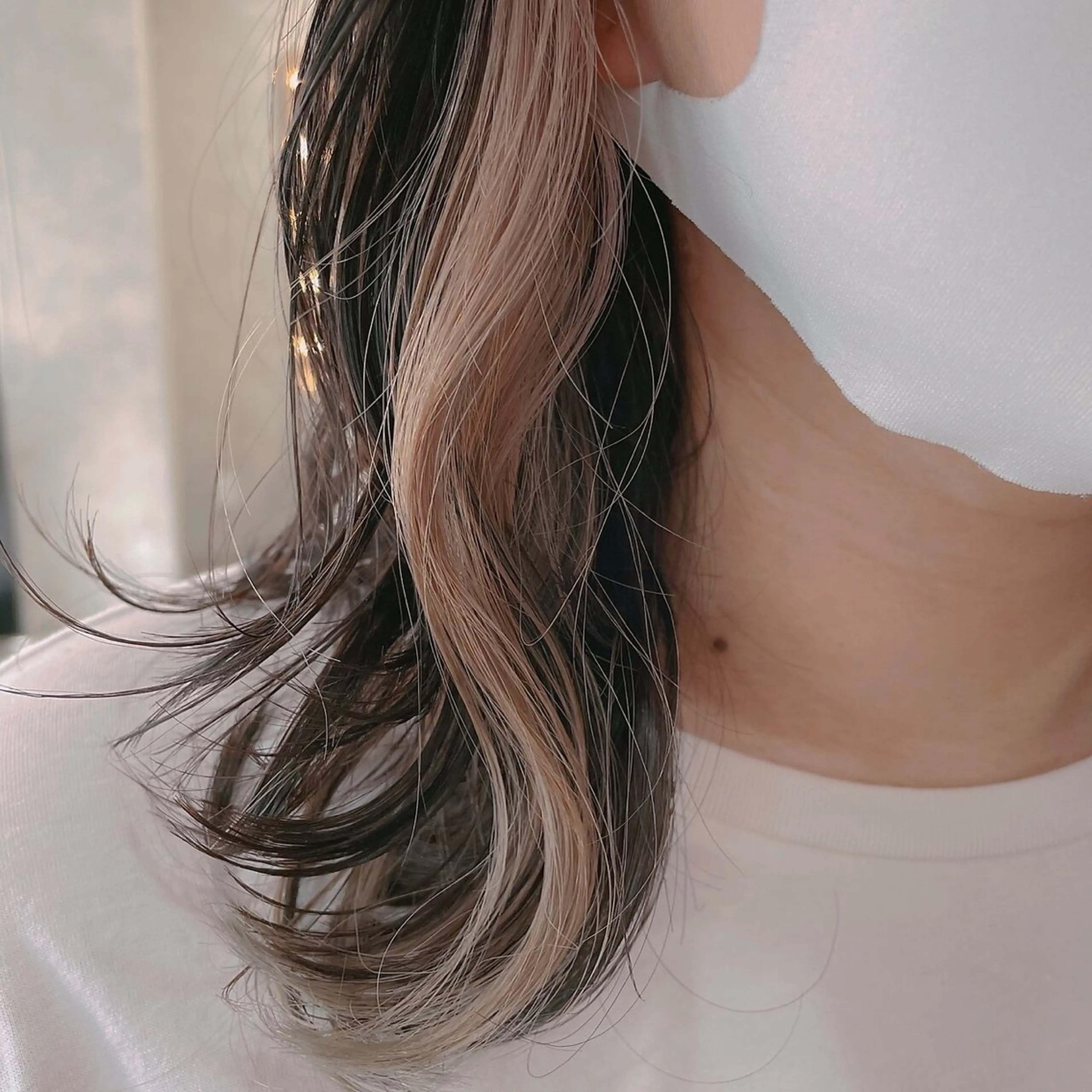 セミロング カラー ヘアカラー トリートメント RIENS xreaのヘアスタイル