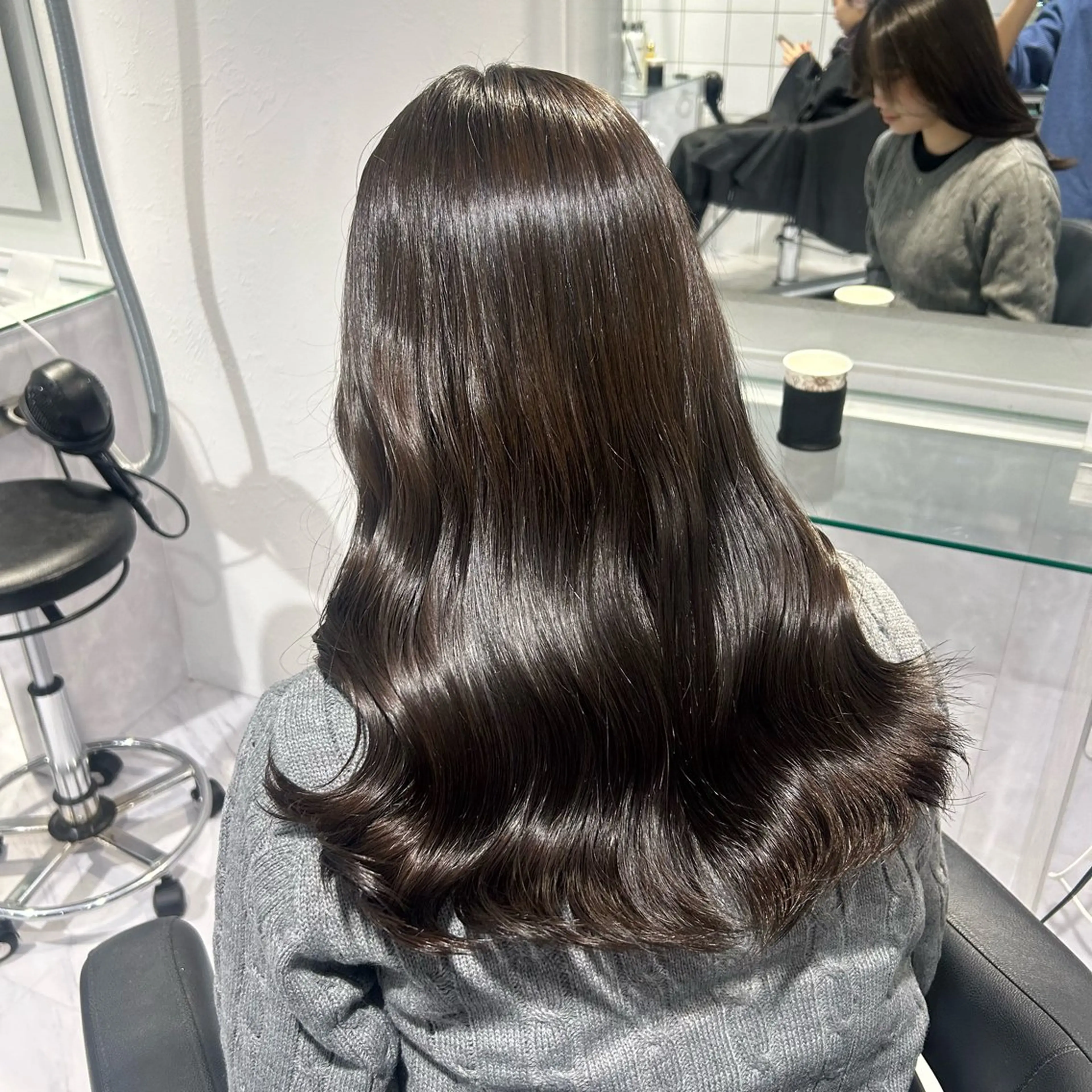ロング カラー ヘアカラー トリートメント 表参道/透明感カラー /暗髪/ジュキヤのヘアスタイル
