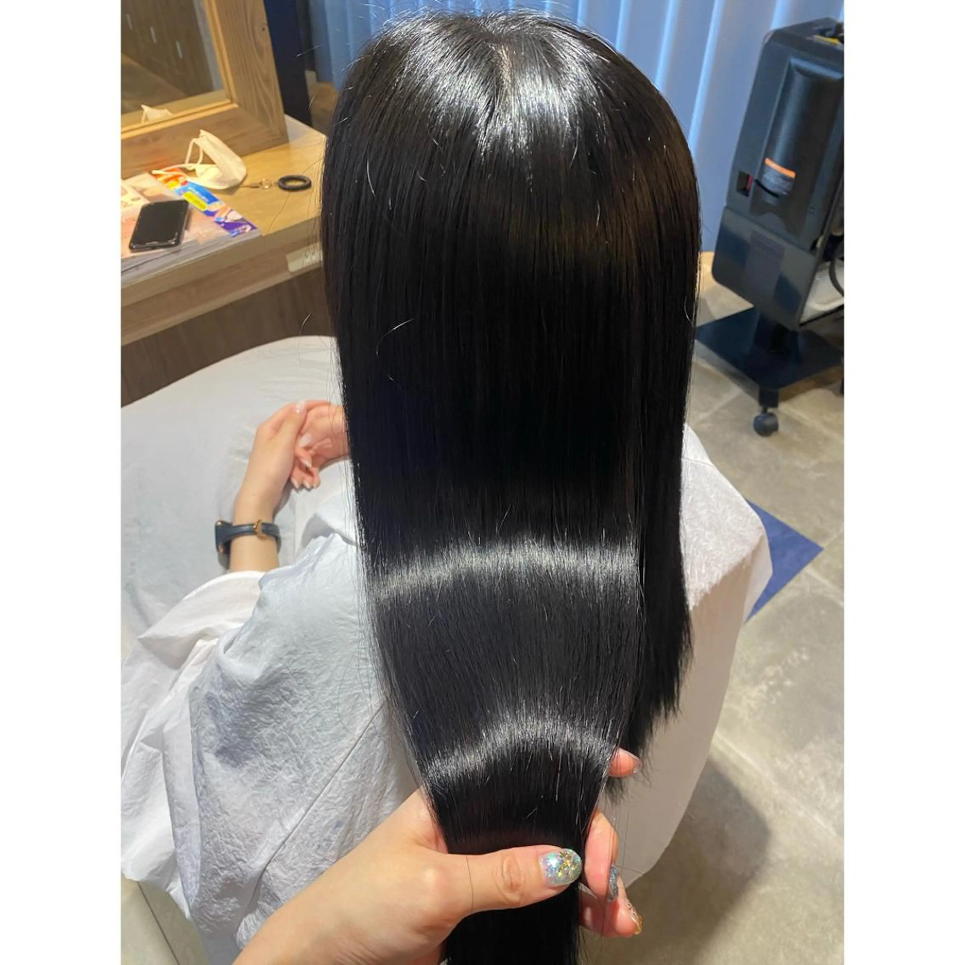 ロング ヘアカラー トリートメント 🐻結んで可愛い hair EMI🐻のヘアスタイル