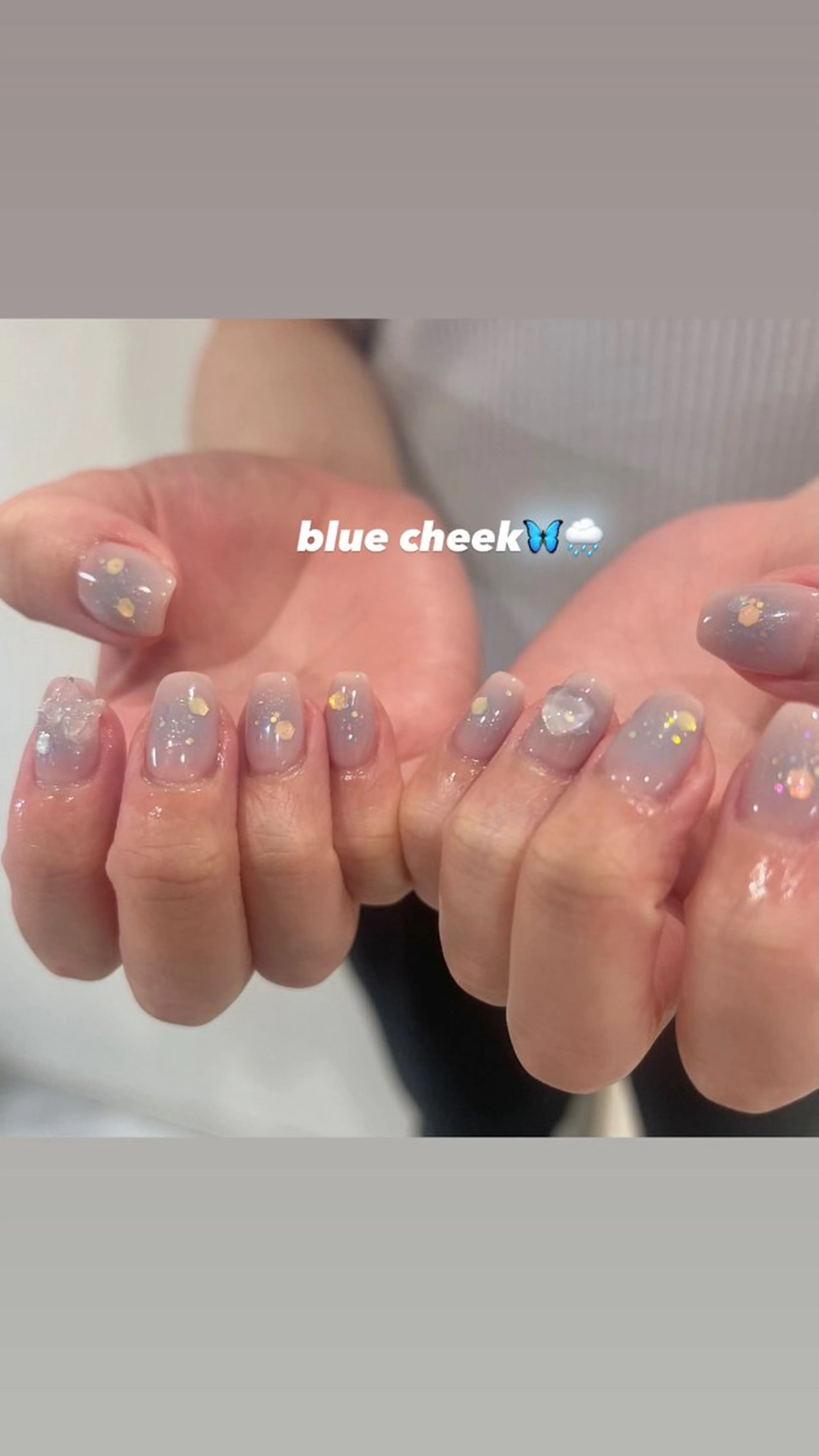 ネイル チークネイル ハンドネイル 🎀チーク/ちゅるん 🫧chisa🎀のネイルデザイン