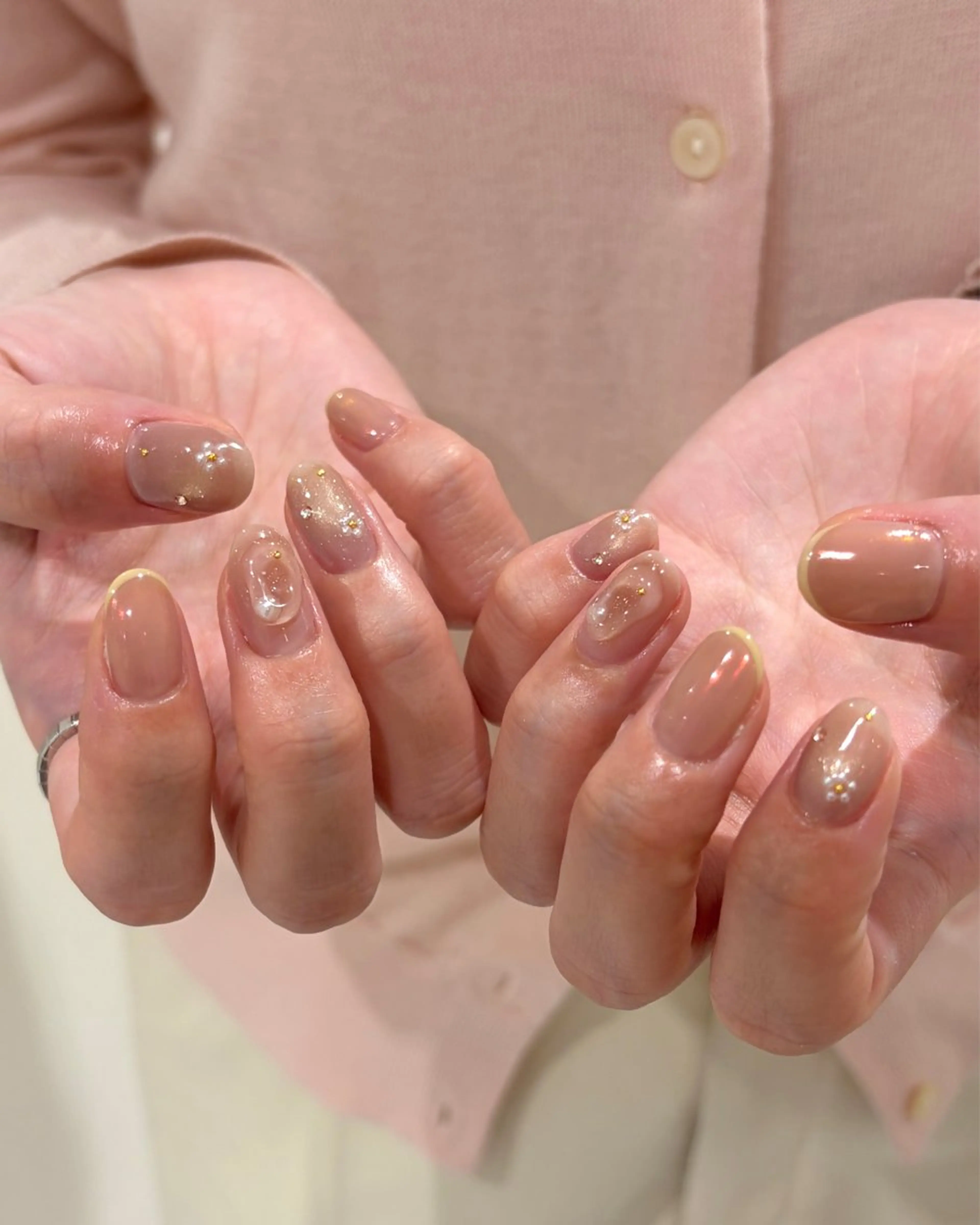 ネイル ハンドネイル 新宿ニュアンスネイル makotoのネイルデザイン