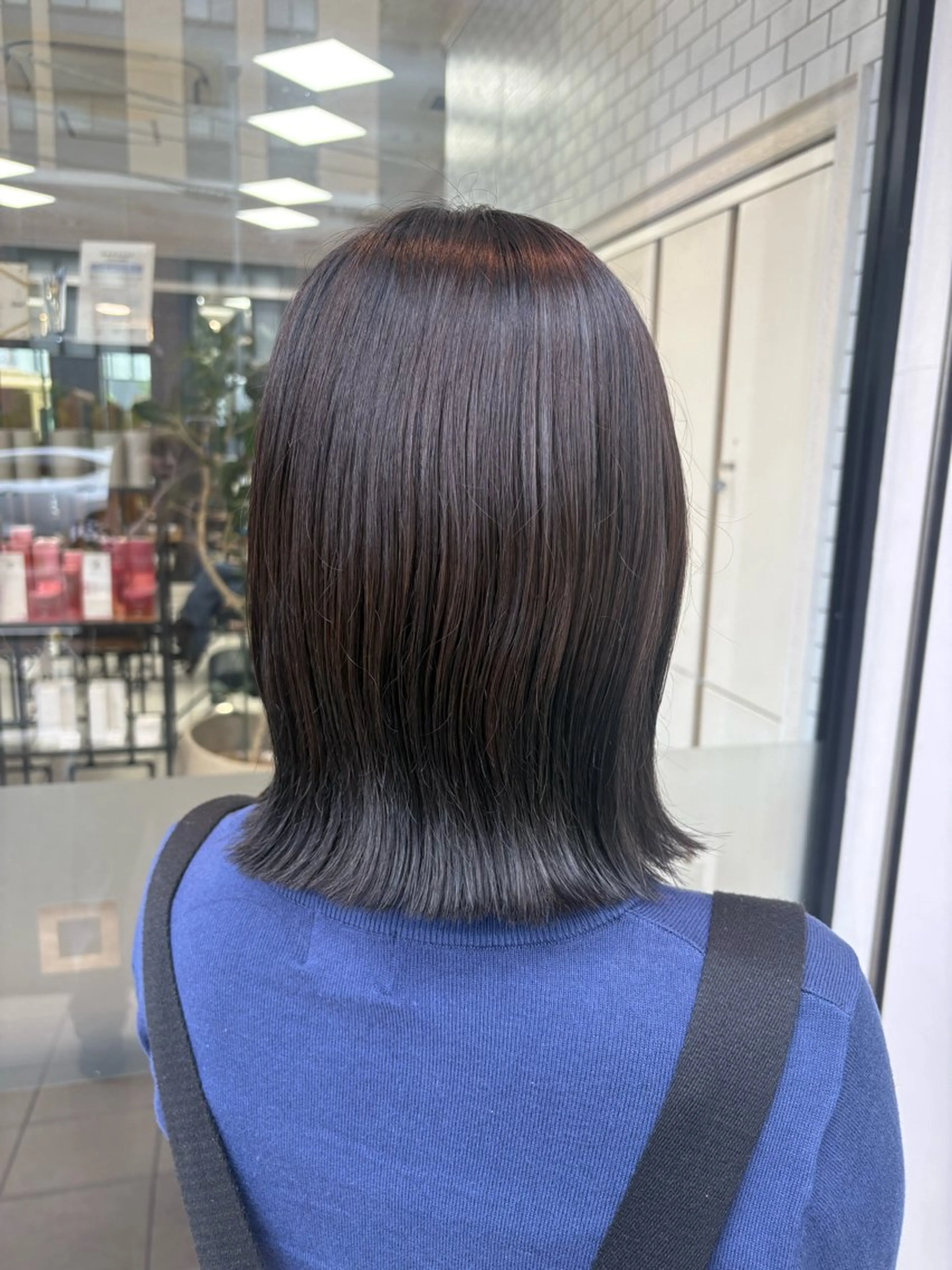 ミディアム カット ヘアカラー トリートメント 艶髪/透明感カラー 🫧韓国ヘアのヘアスタイル