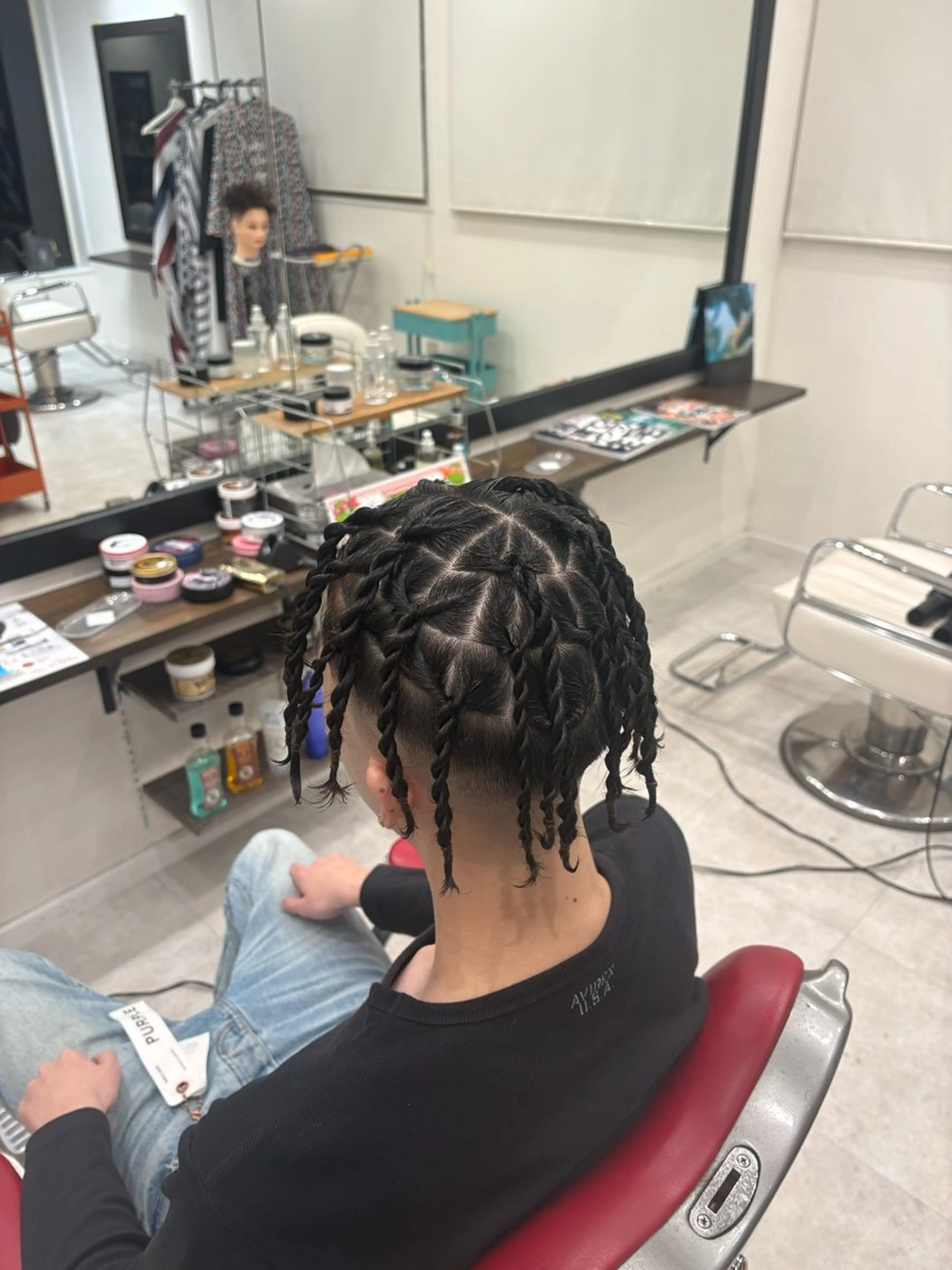 ミディアム メンズ エクステ ヘアセット CUCUMBER所属・本間 颯太のヘアスタイル