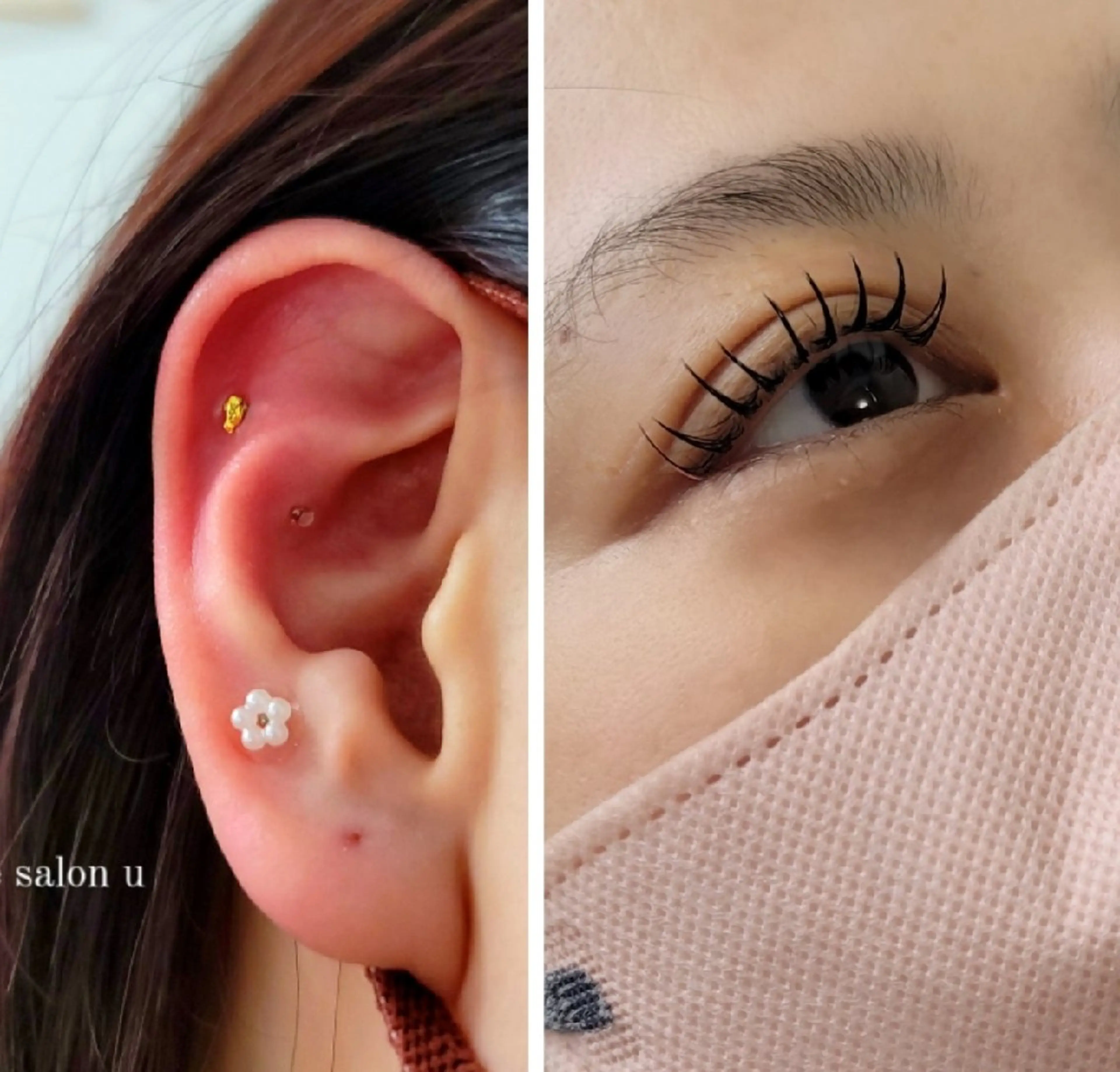 🌷期間限定🌷set『マツエク120本』&『耳ツボジュエリー6粒』の写真