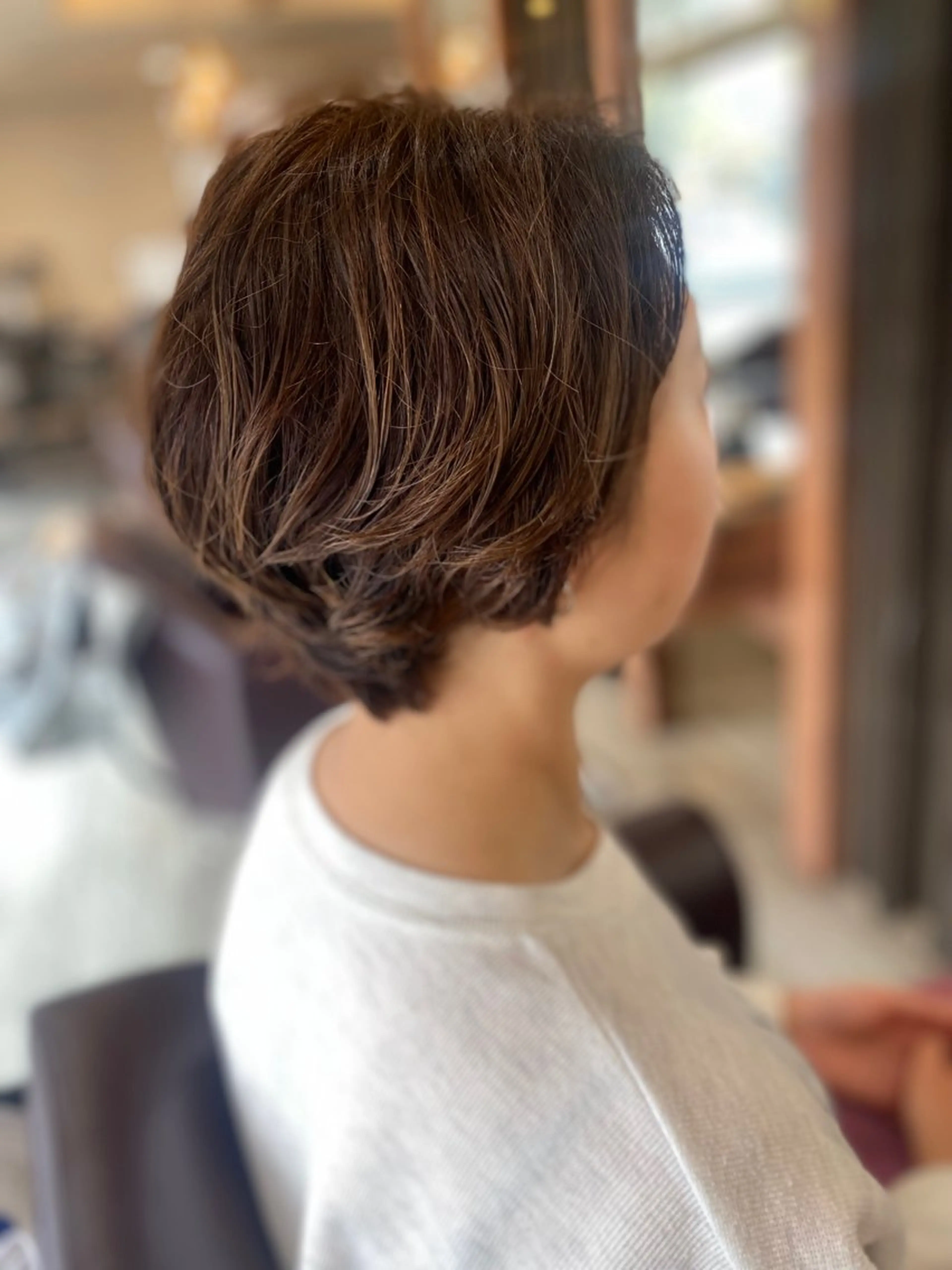 ショート 加藤 実穂のヘアスタイル