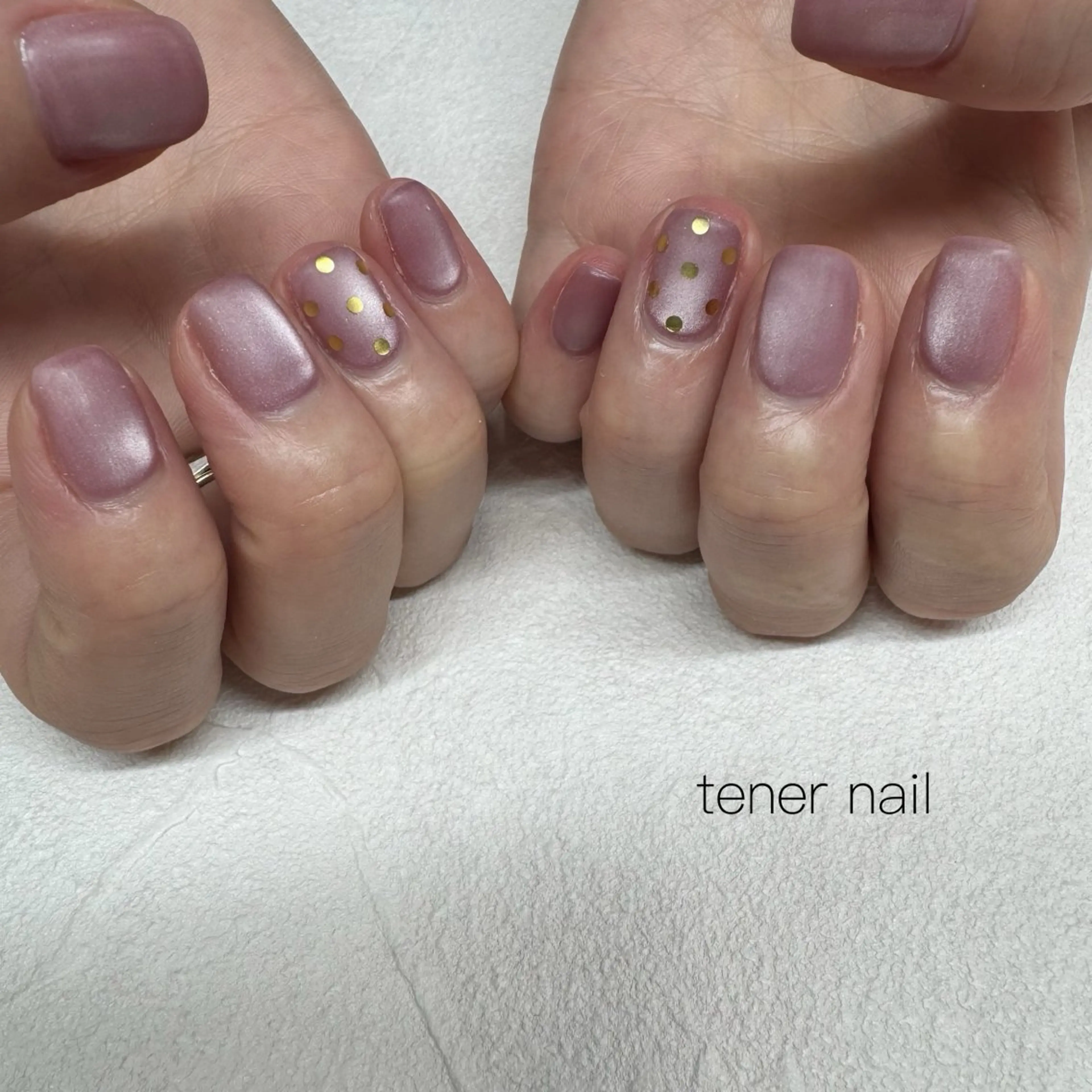 ネイル ドット マットネイル ハンドネイル テネルネイル tener nailのネイルデザイン