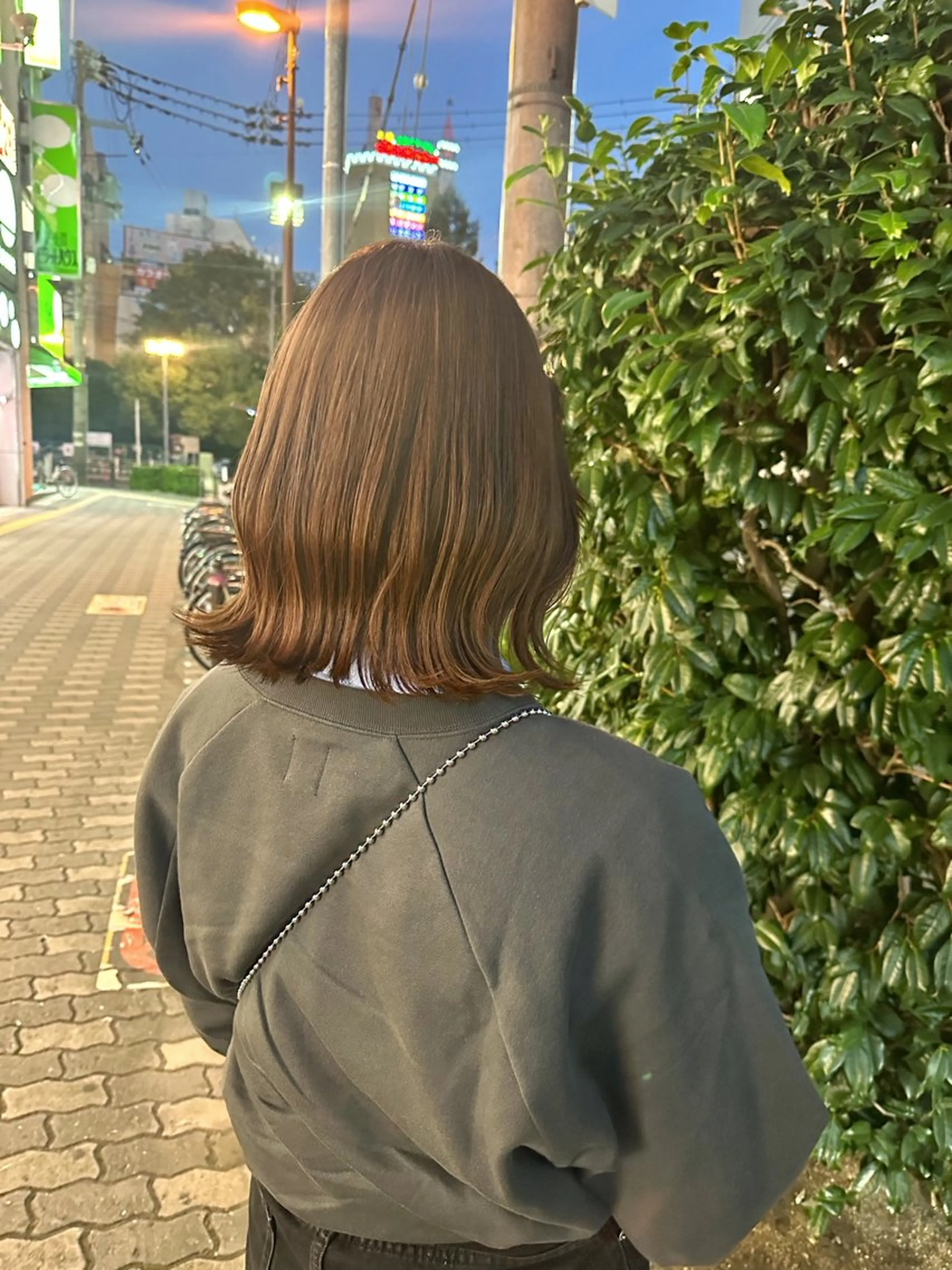 ミディアム カラー 透明感カラー/京橋/ reikoのヘアスタイル