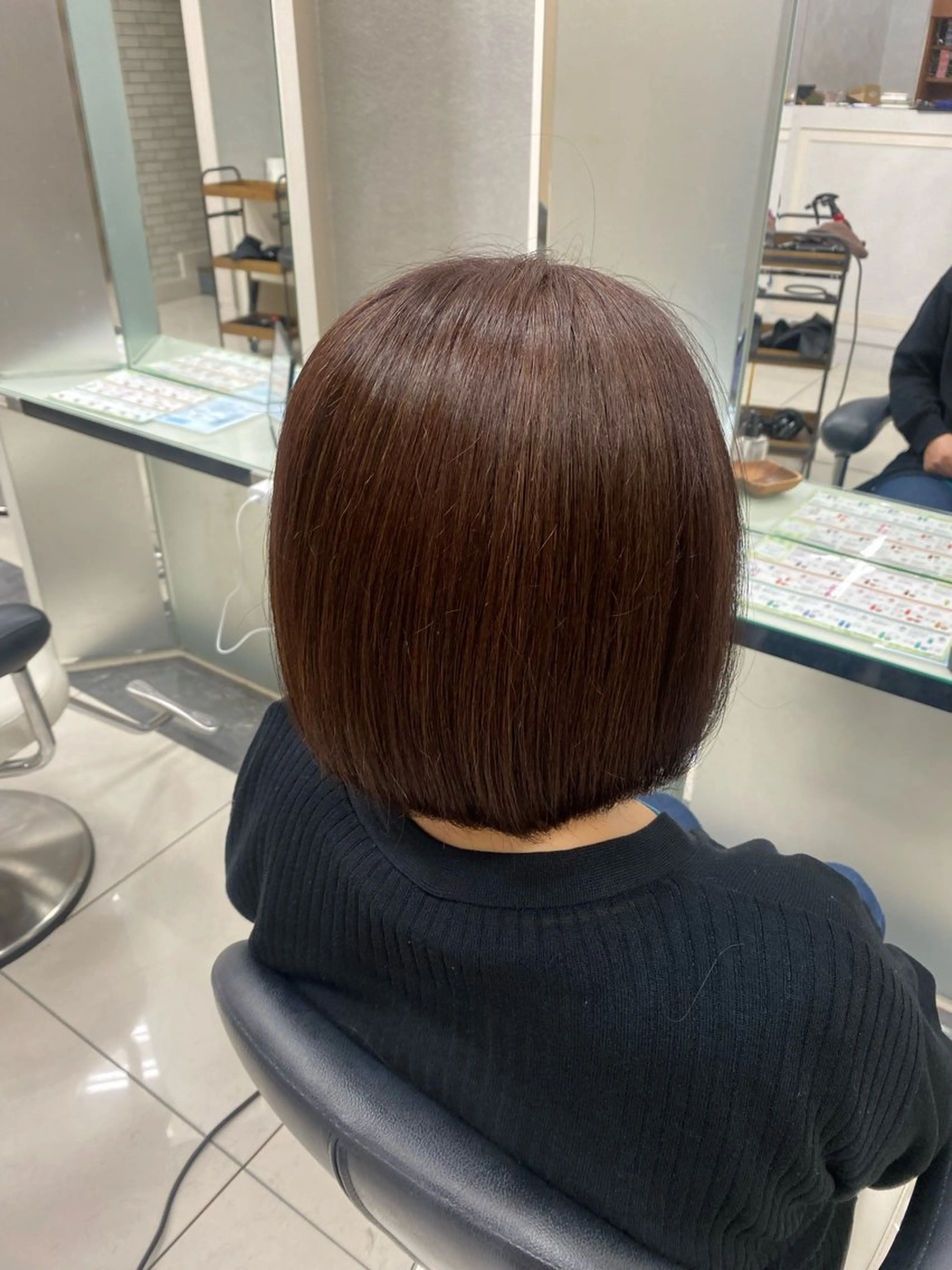 ショート ボブ カット 艶髪/透明感カラー 🫧韓国ヘアのヘアスタイル