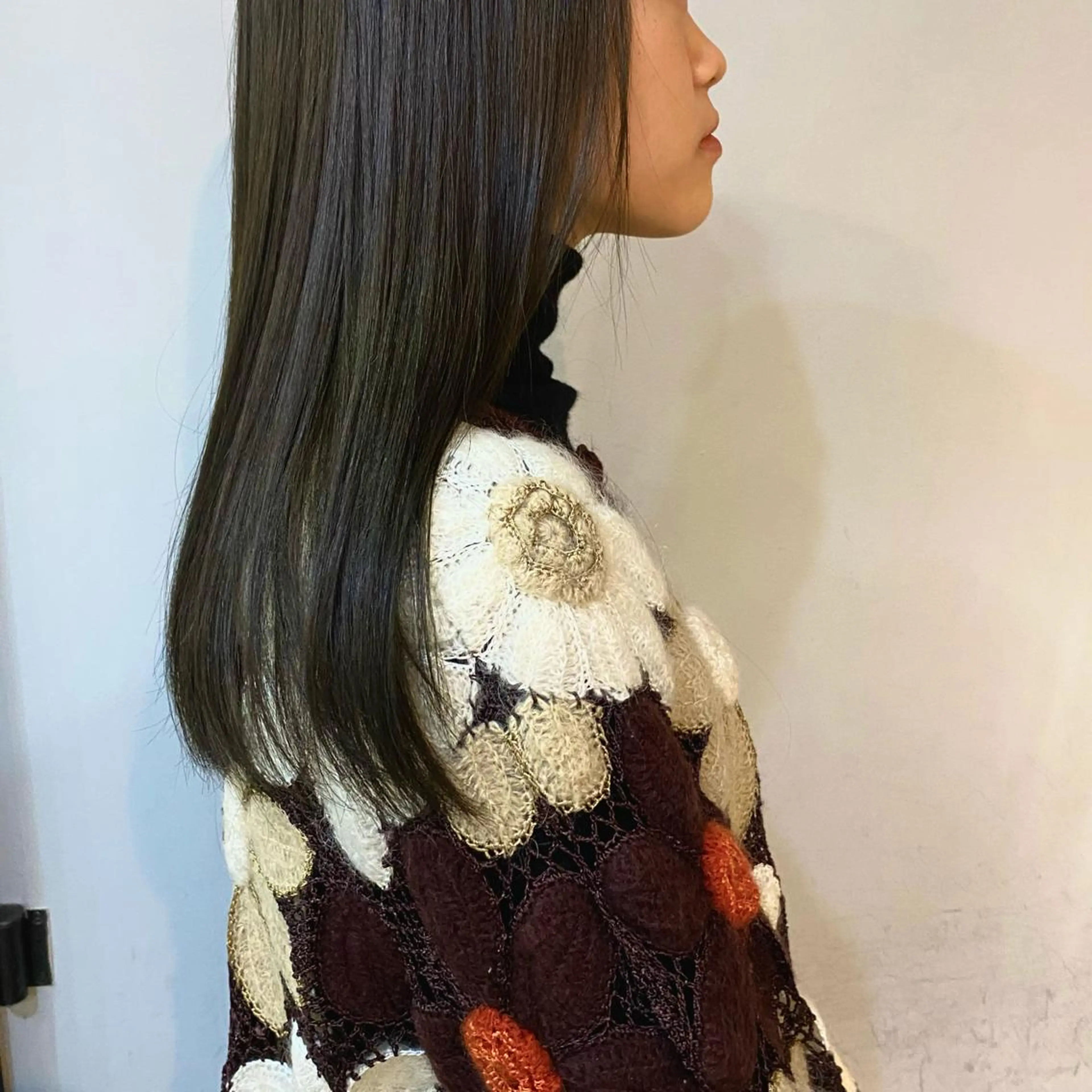 セミロング カラー ショート& パーマ　坂本のヘアスタイル