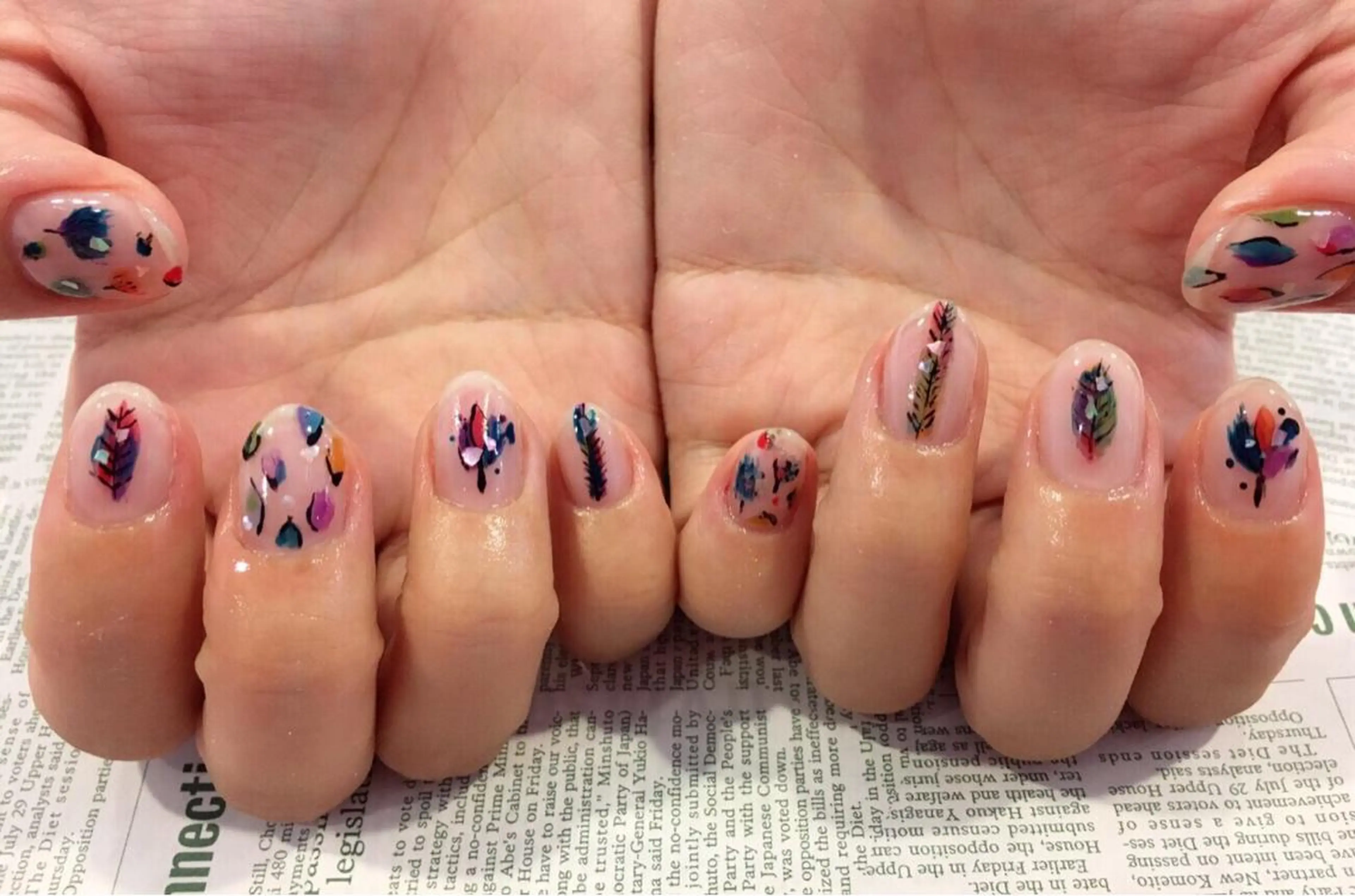 ネイル アートネイル 持ち込み にしぐち はるかのネイルデザイン