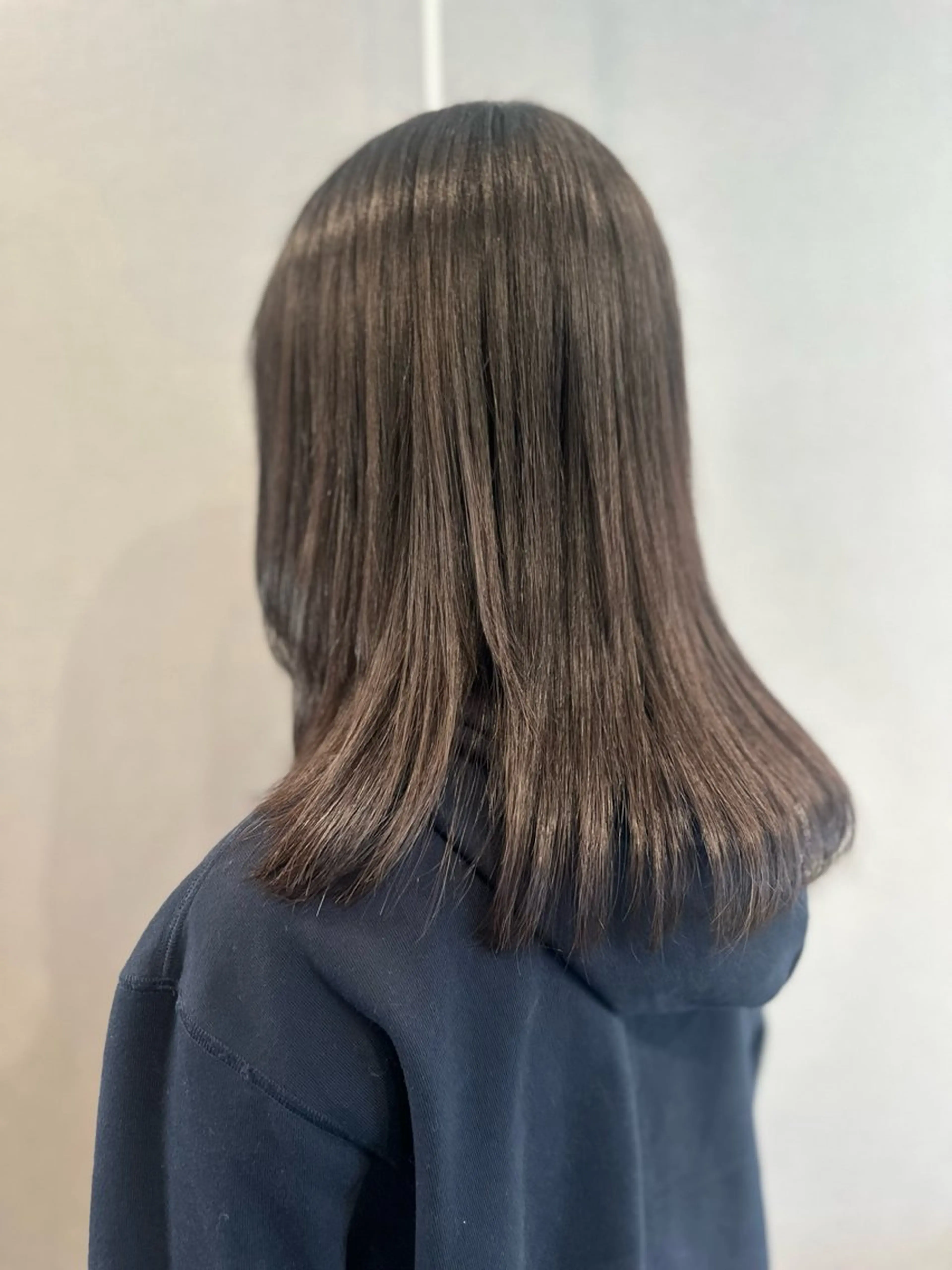 セミロング トリートメント カット 縮毛矯正 K Harukaのヘアスタイル