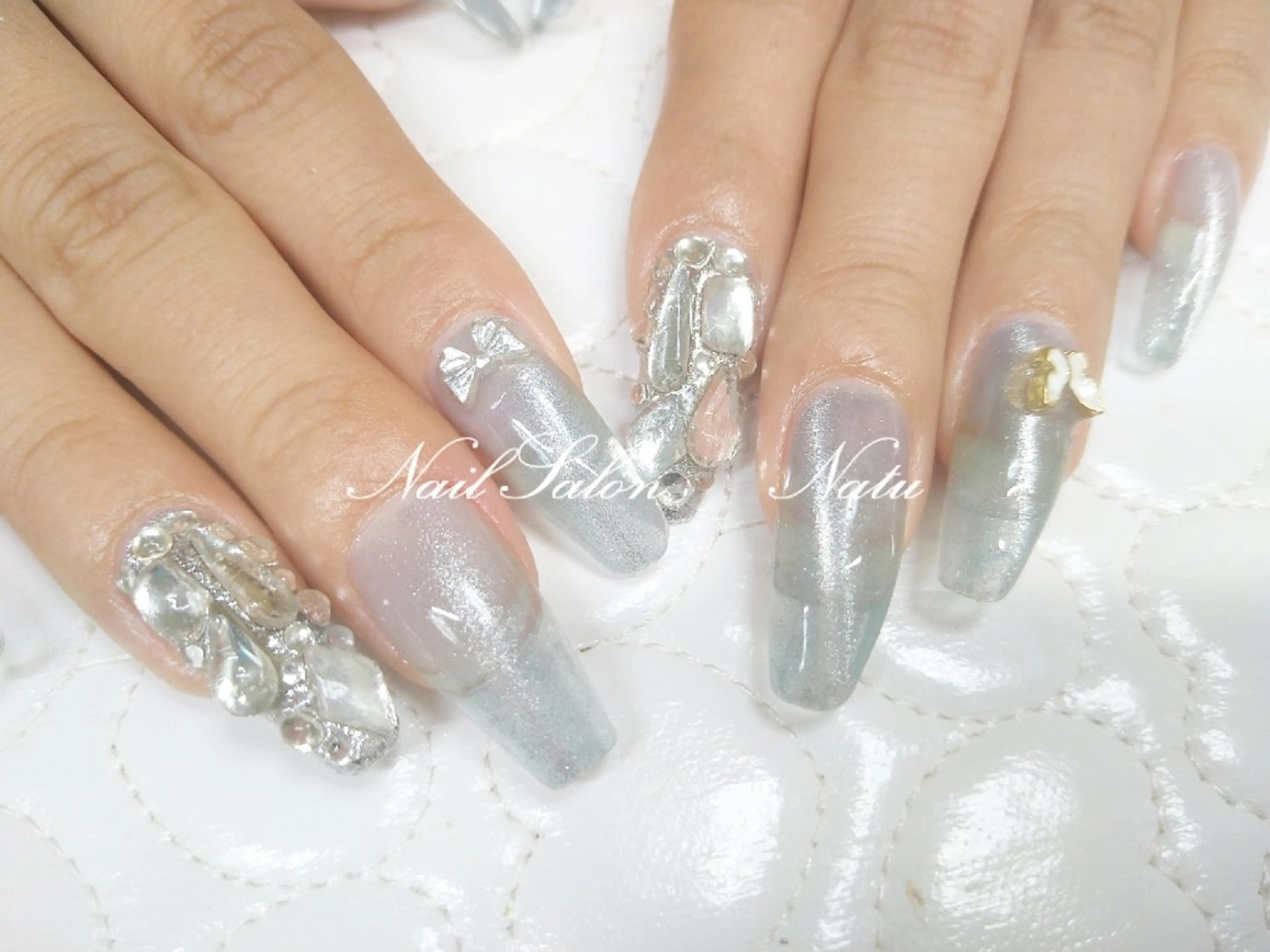 ネイル 長さ出し マグネットネイル nailsalon　 Natuのネイルデザイン