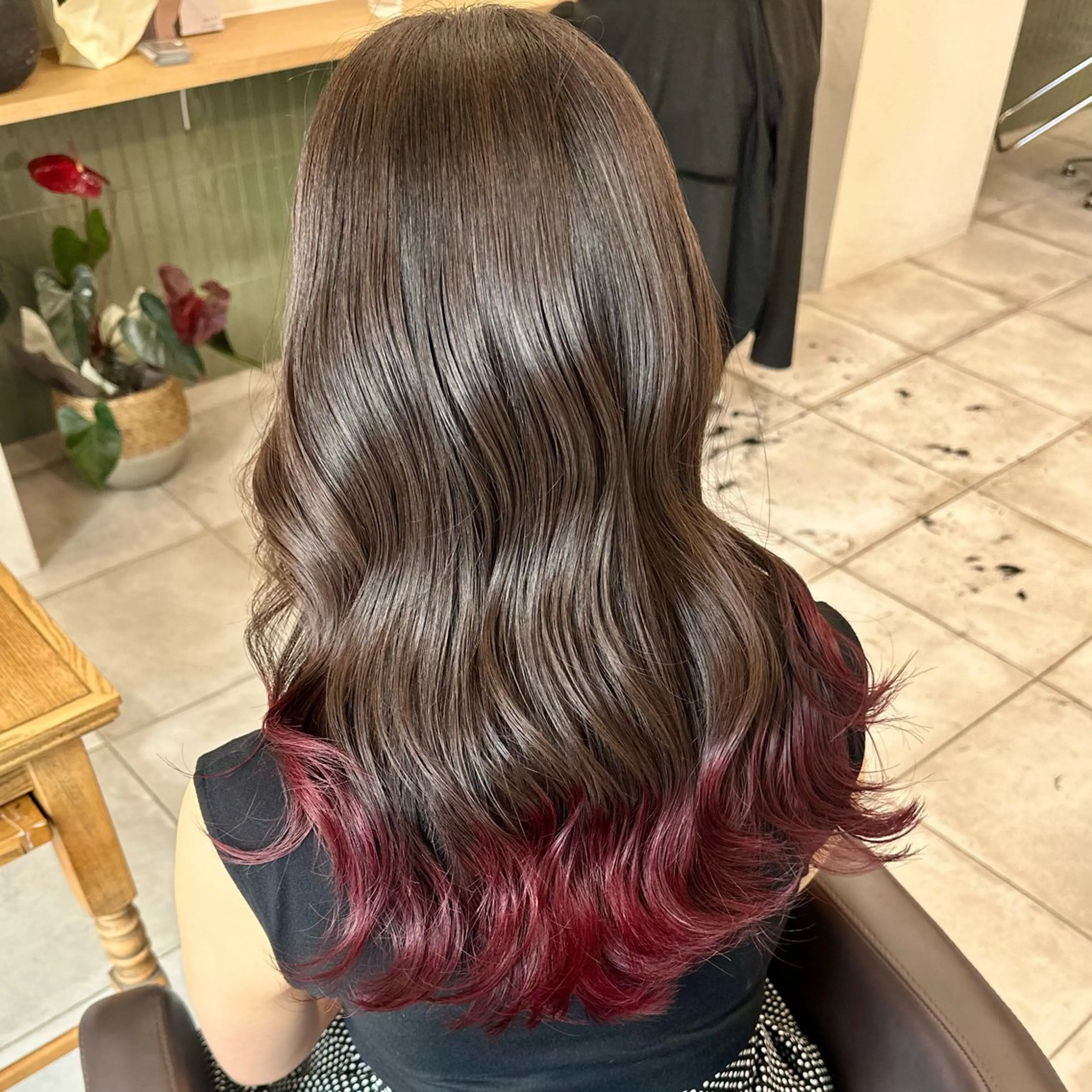 セミロング カラー ブリーチなし/レイヤ ー特化🌈Tommyのヘアスタイル