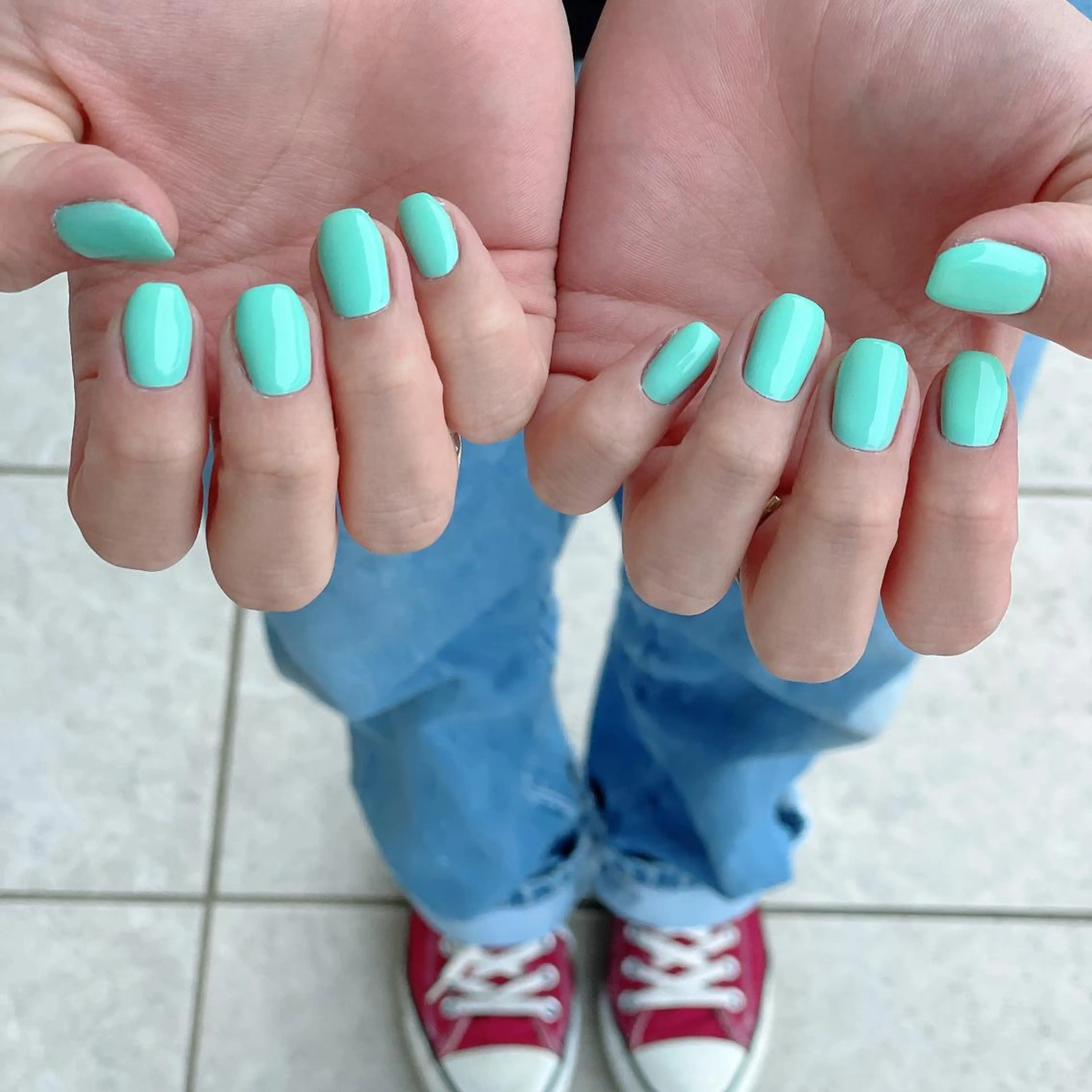 ネイル ワンカラーネイル amulet TOMOMIのネイルデザイン