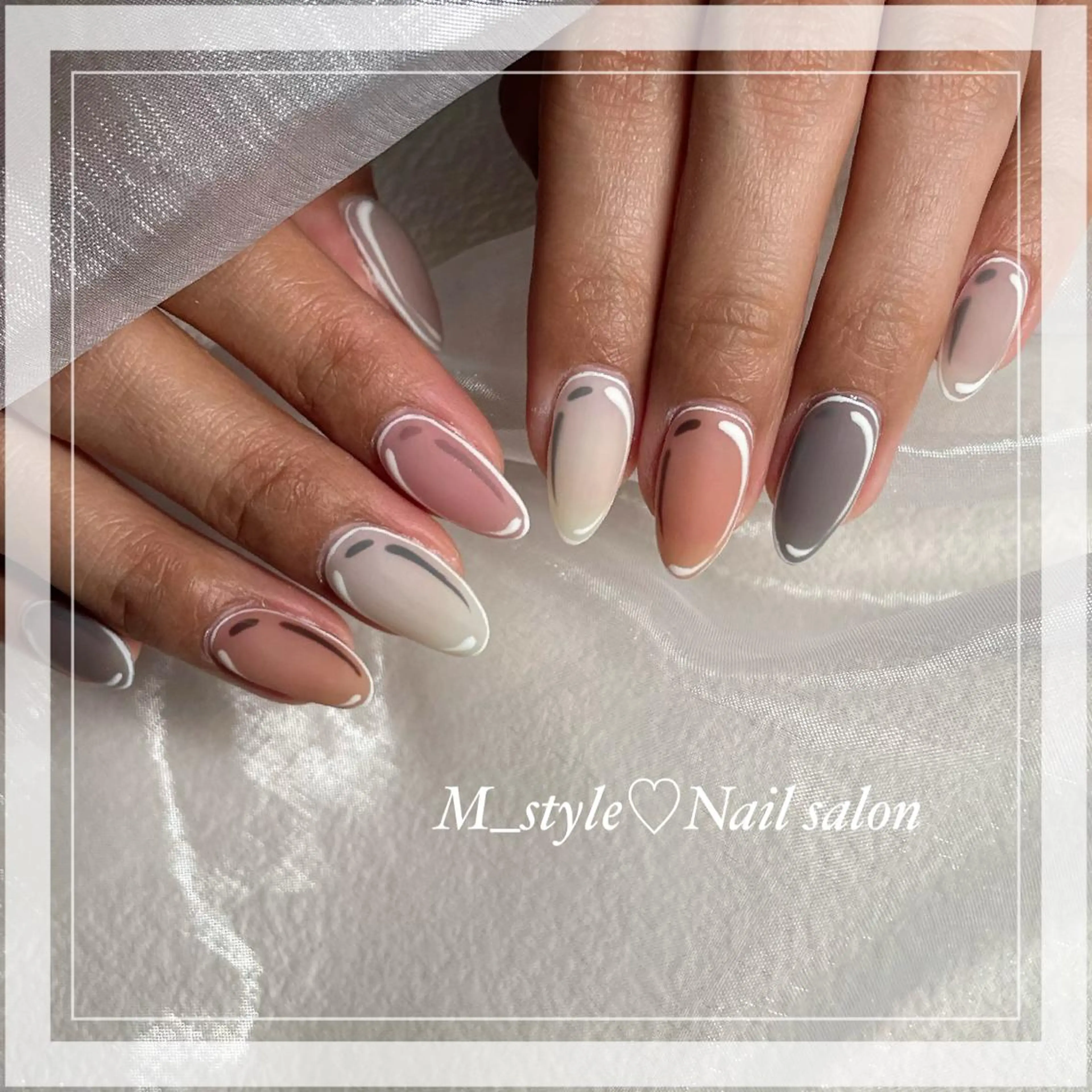 セミロング ネイル 下妻ネイルサロン/ パラジェルのネイルデザイン