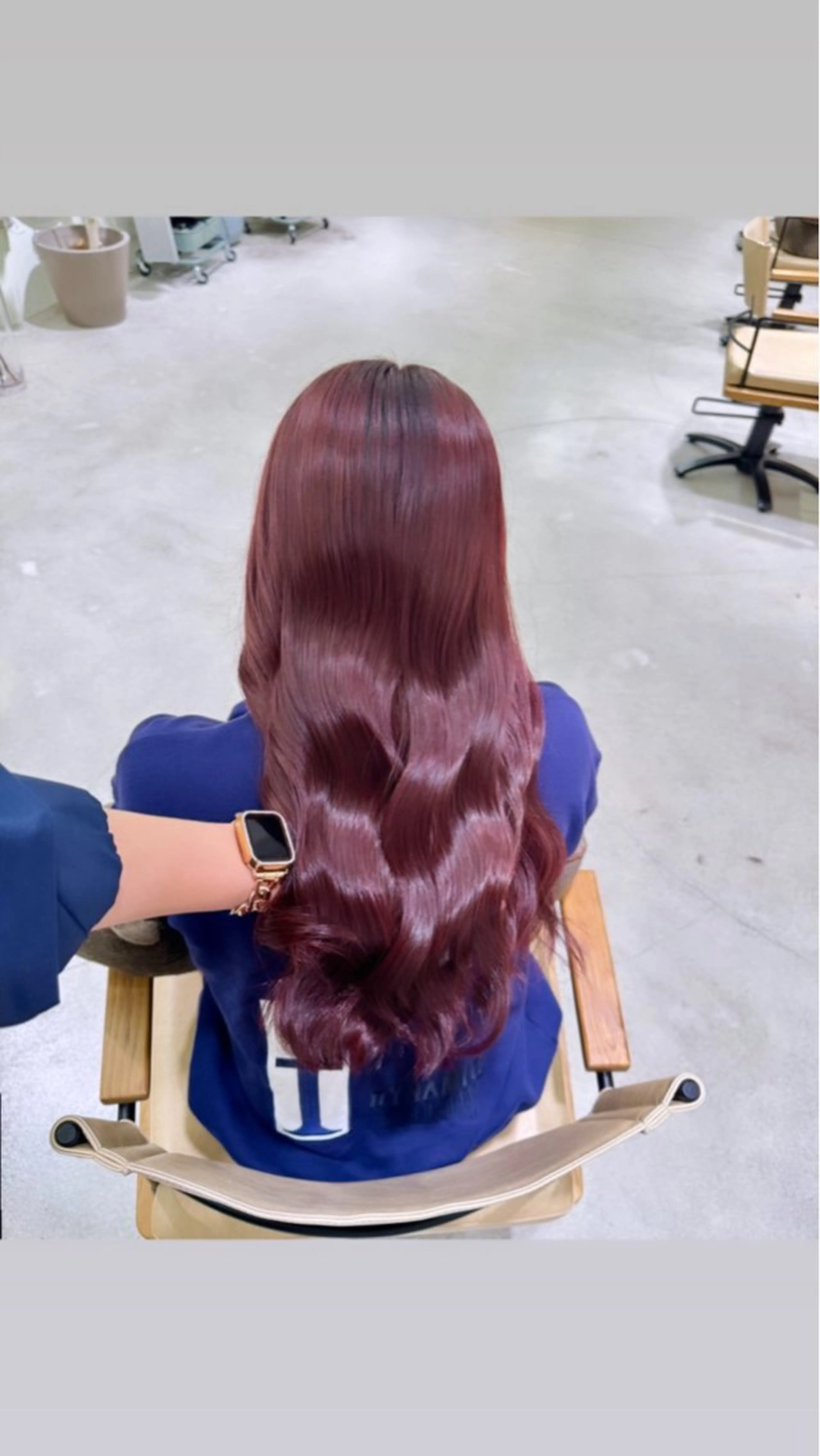 カラー ブリーチ ケアブリーチ 透明感カラー ダブルカラー イヤリングカラー 落合しほ/韓国ヘア/ 髪質改善/縮毛矯正のヘアスタイル