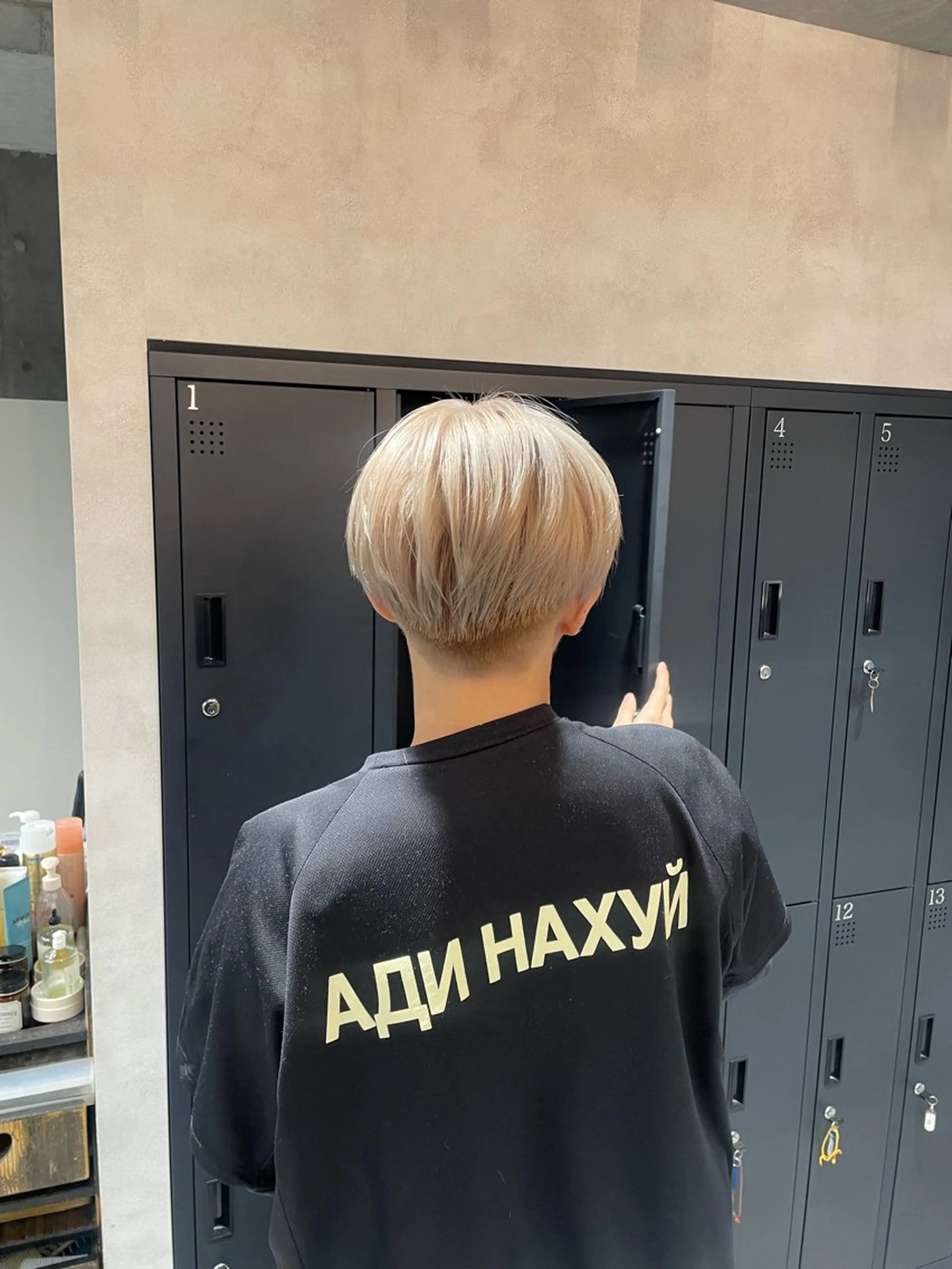 メンズ ヘアカラー 抜け感ハイトーン/ ボブ/Ririnaのヘアスタイル