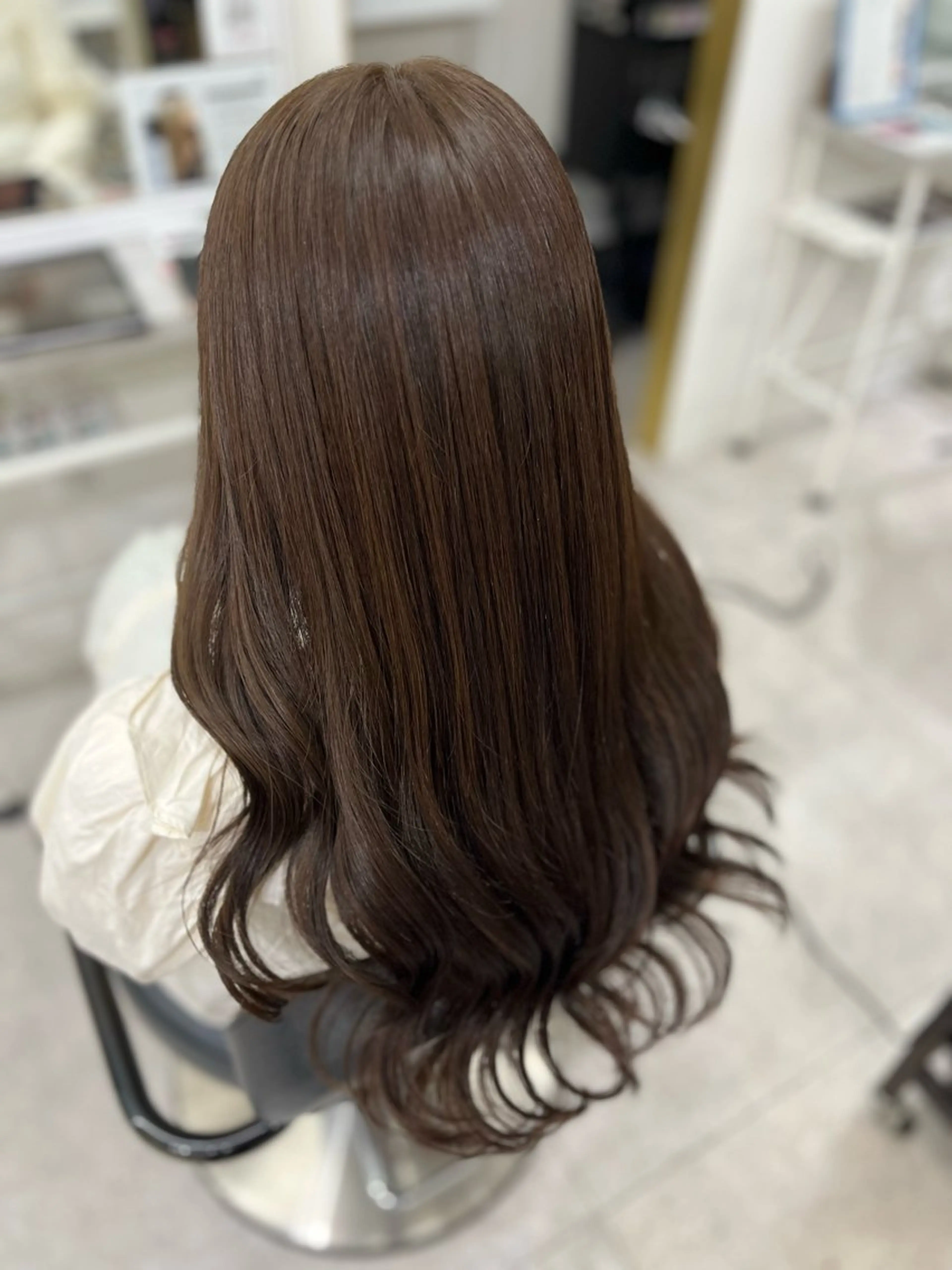 ロング カラー ベージュカラー オリーブベージュ カット ヘアカラー トリートメント 🫧ぷる艶カラー🫧 Yuubi🦩のヘアスタイル