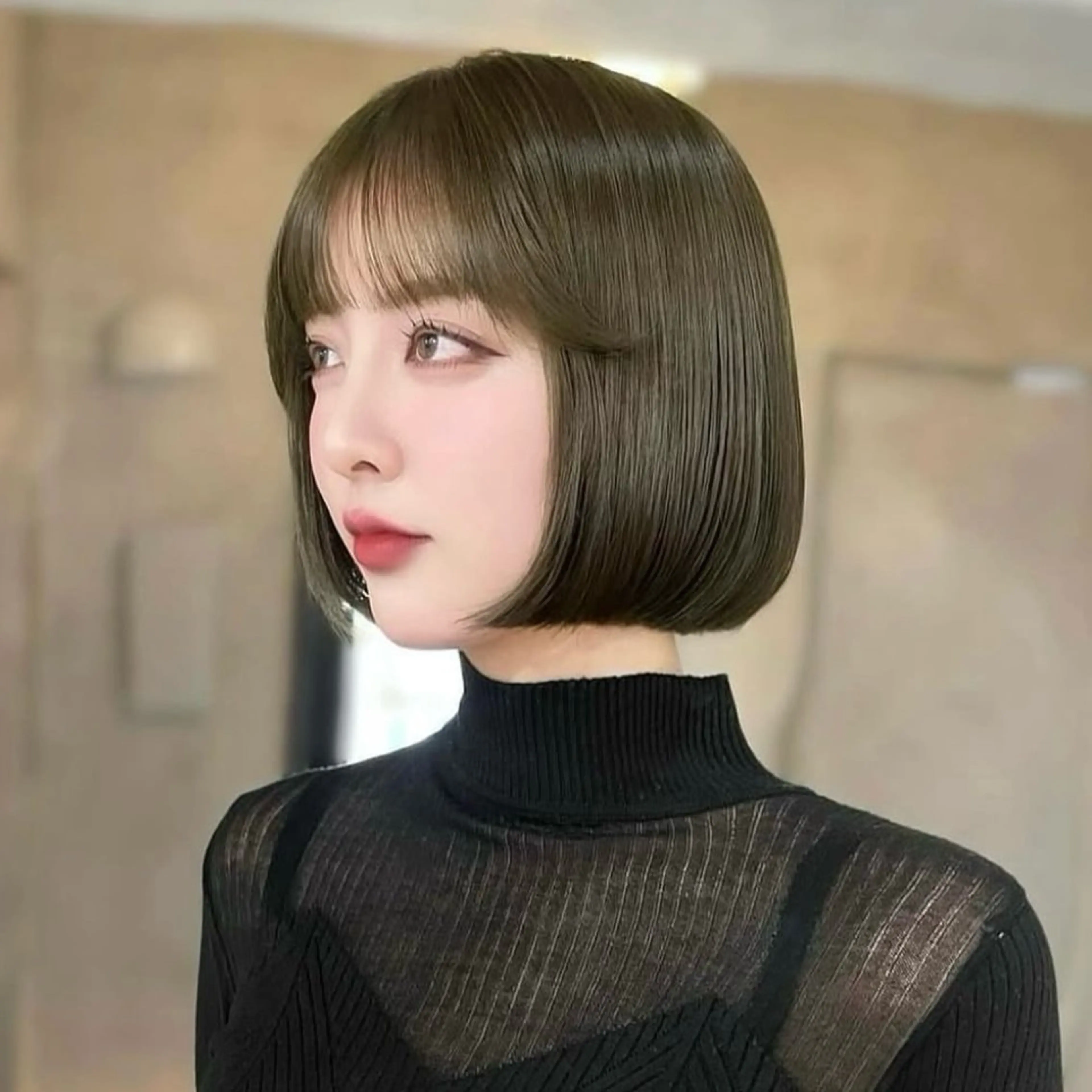 ショート カラー ボブ タンバルモリ トリートメント モテ韓国ヘア/ レイヤー🤍RIKAのヘアスタイル