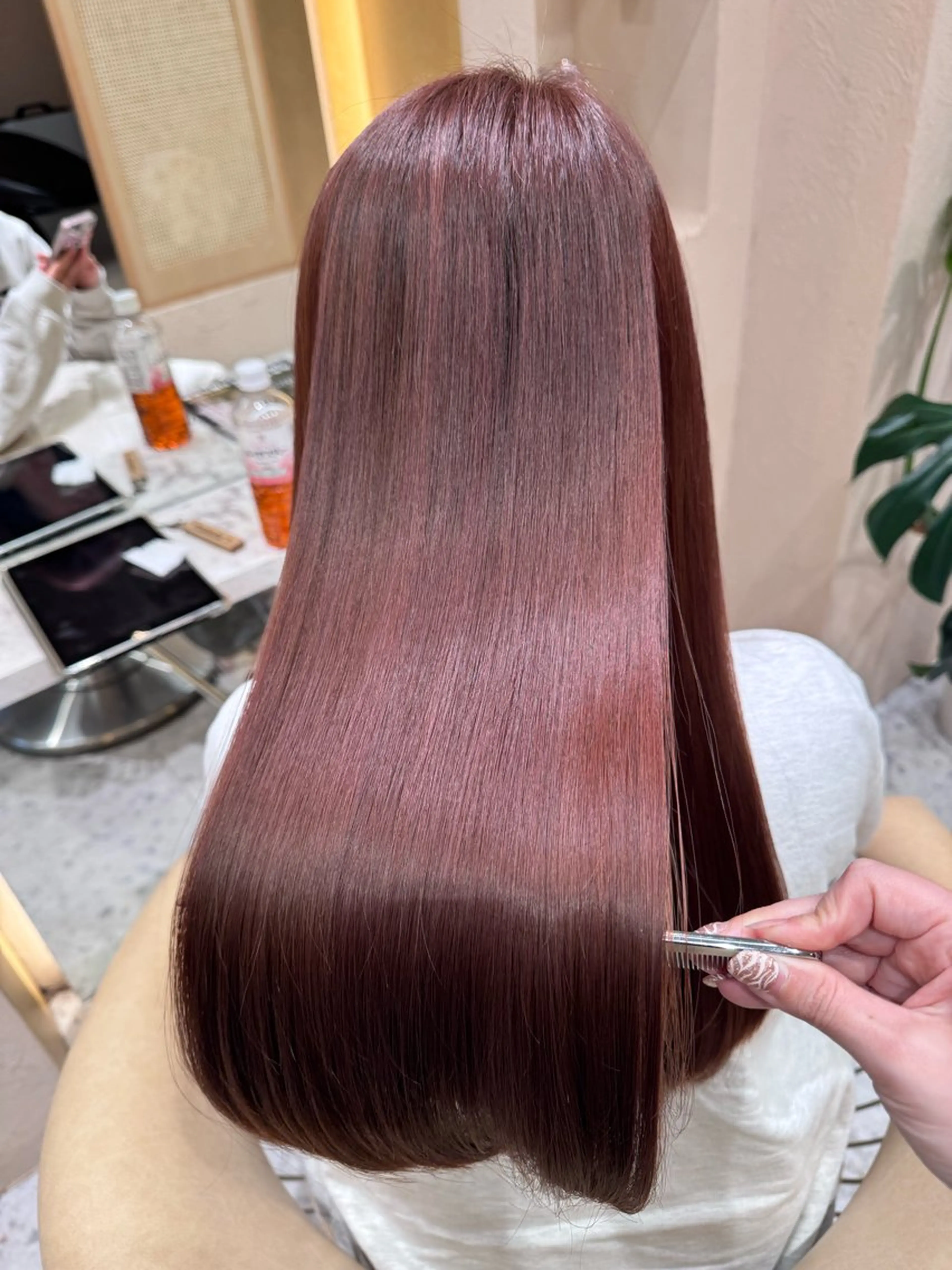 ロング カラー カット ヘアカラー トリートメント レイヤーカット/髪質 改善/矯正🤍吉田のヘアスタイル