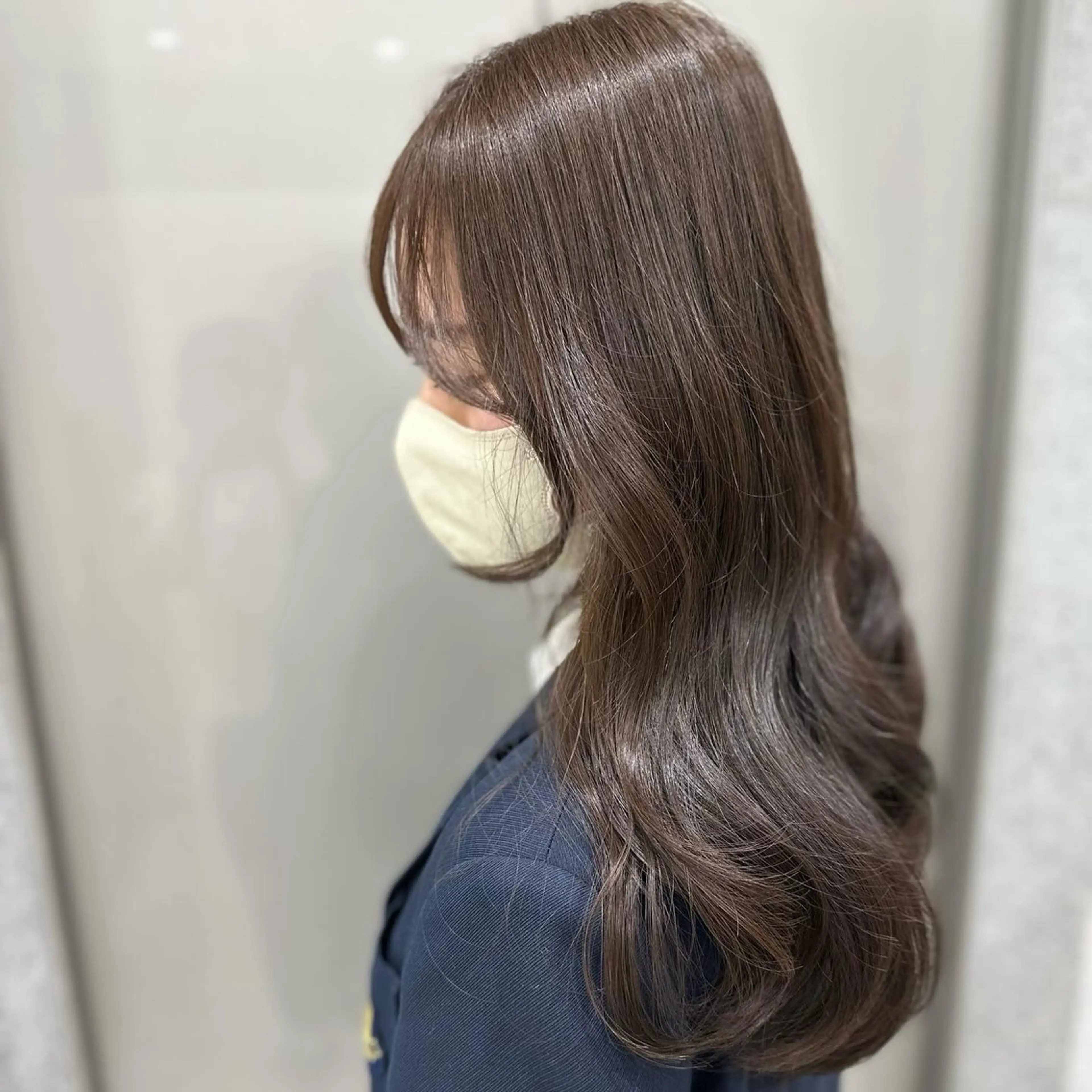 ロング カラー ヘアアレンジ ブリーチ ブリーチなしカラー 髪質改善 🫧モテる💗ダメー ジレスハイトーン🫧のヘアスタイル