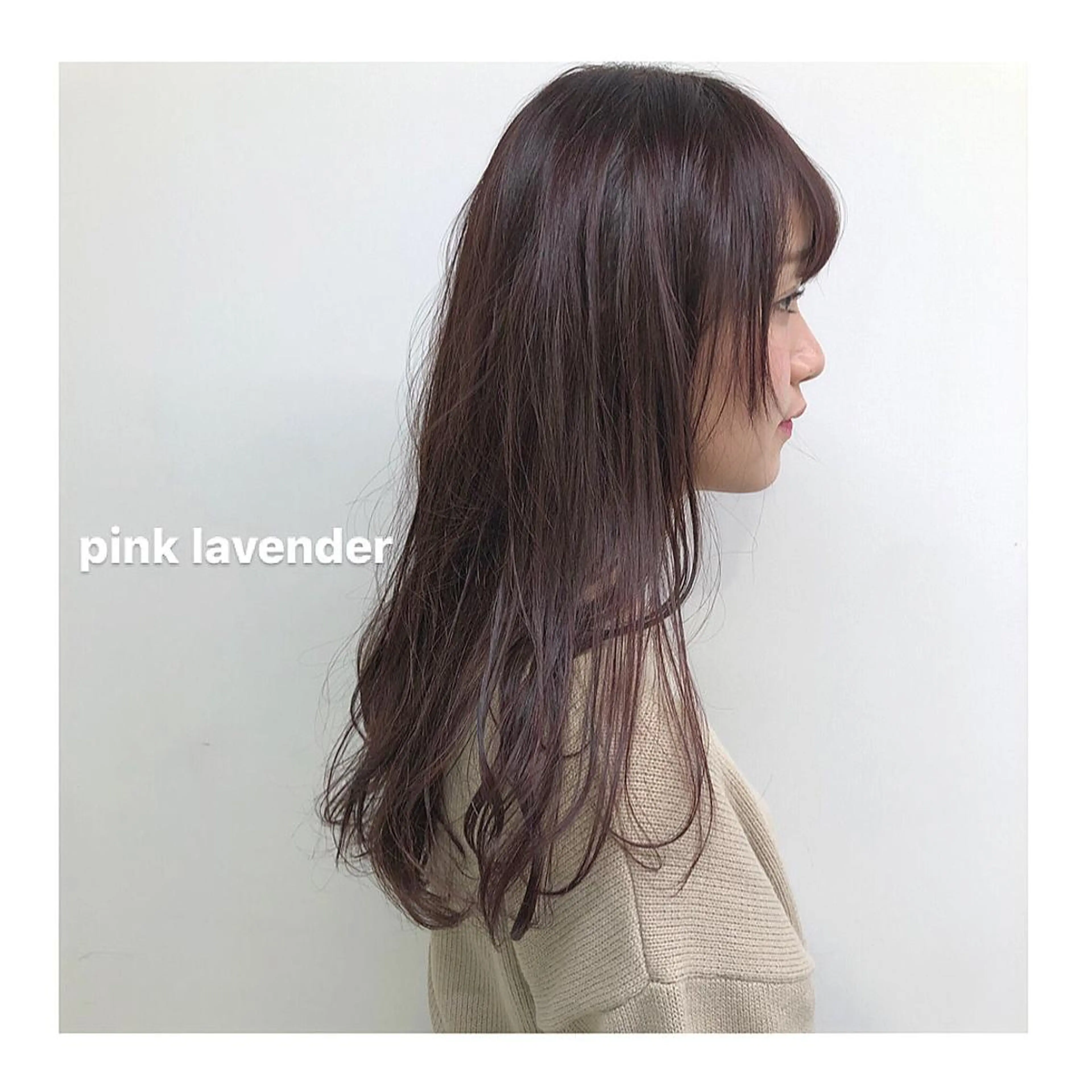 セミロング カラー ラベンダーカラー ラベンダーピンク ピンクカラー レイヤーボブ/ボブ 仲川和人のヘアスタイル