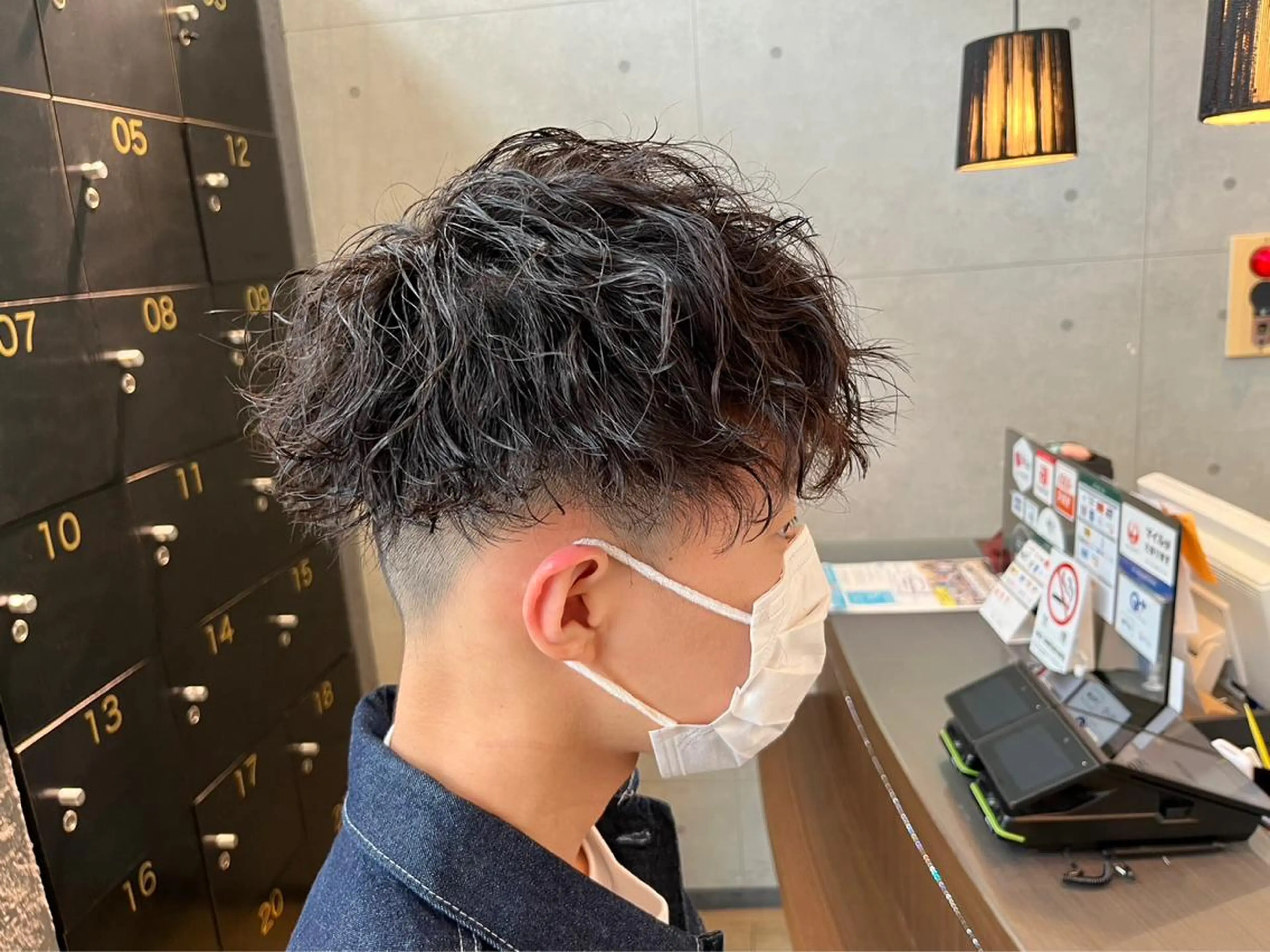 パーマ メンズ カット パーマ トリートメント 渡辺 広輝のヘアスタイル