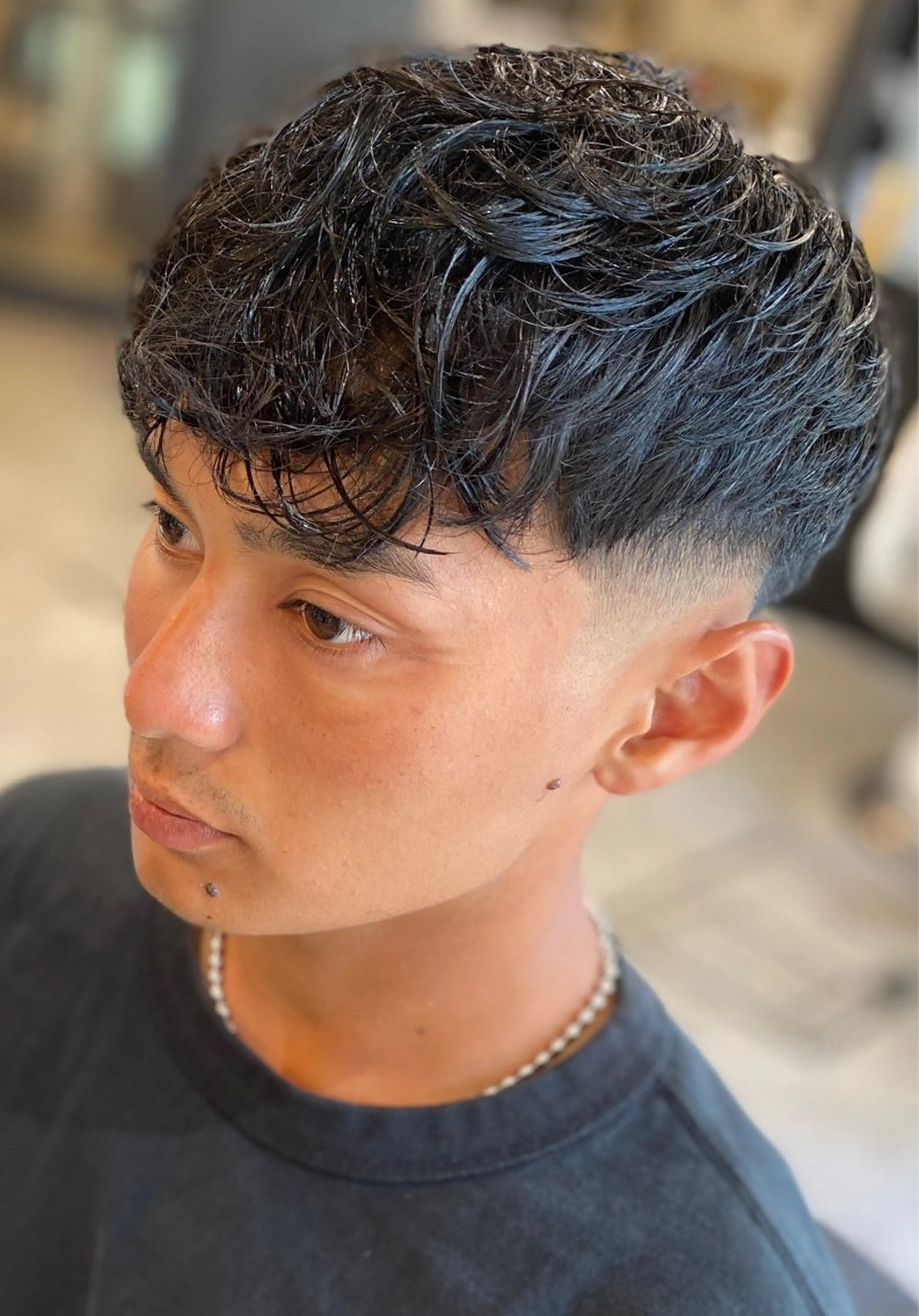 フェードカットの写真