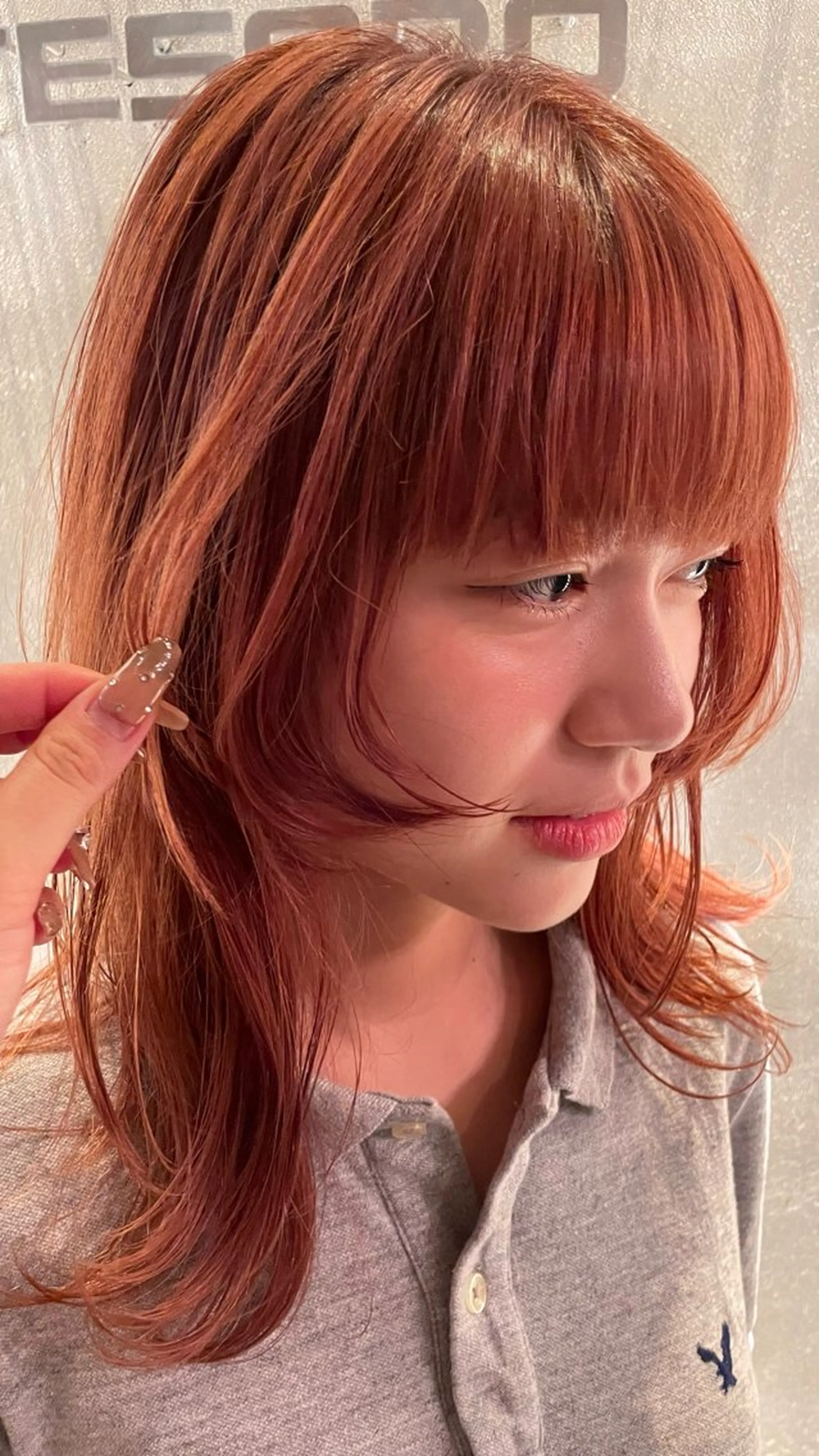 ミディアム 🍒serika 暖色カラー 🍒のヘアスタイル