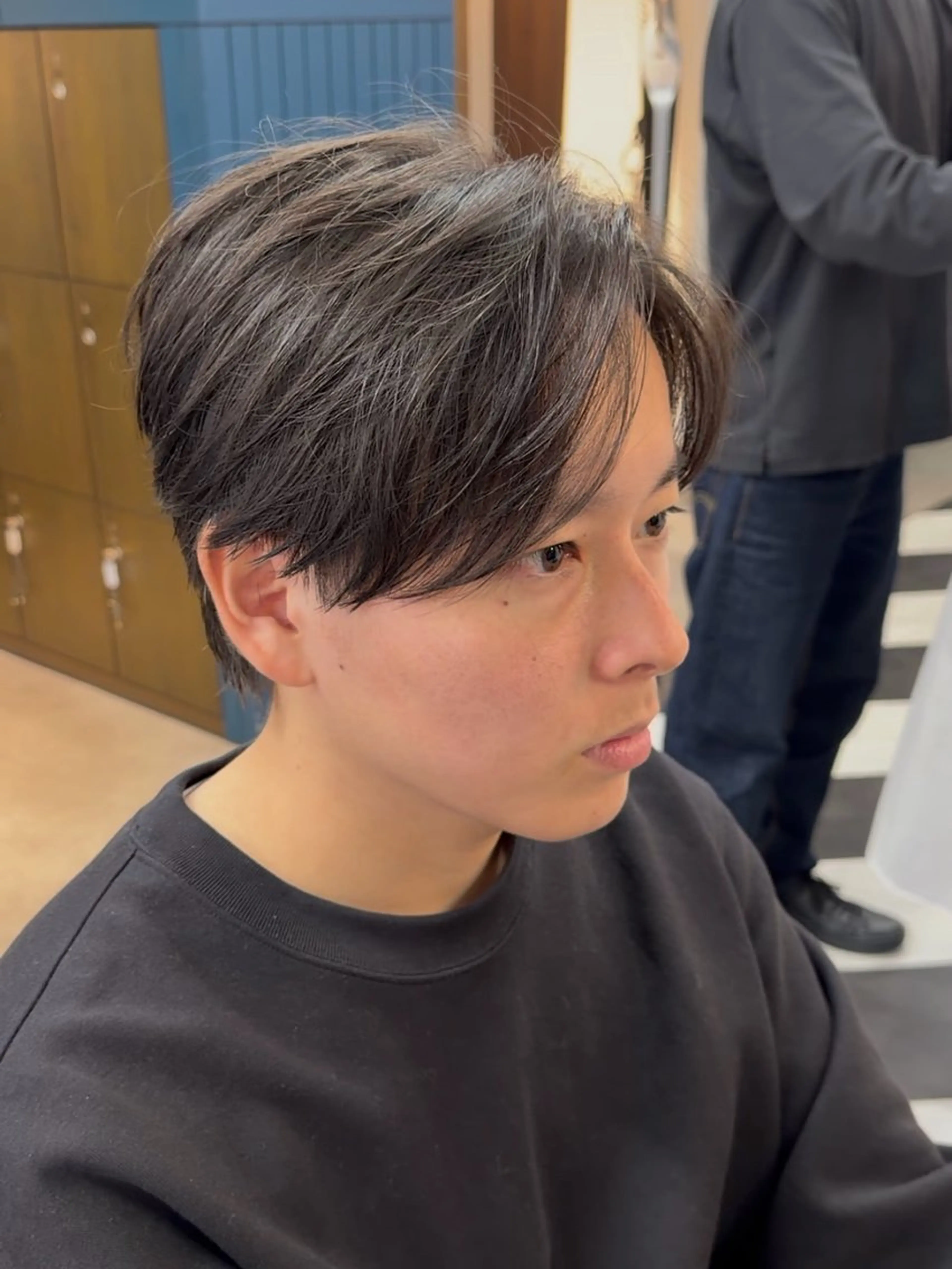 ミディアム カラー パーマ ヘアアレンジ メンズ 伊藤 陸のヘアスタイル