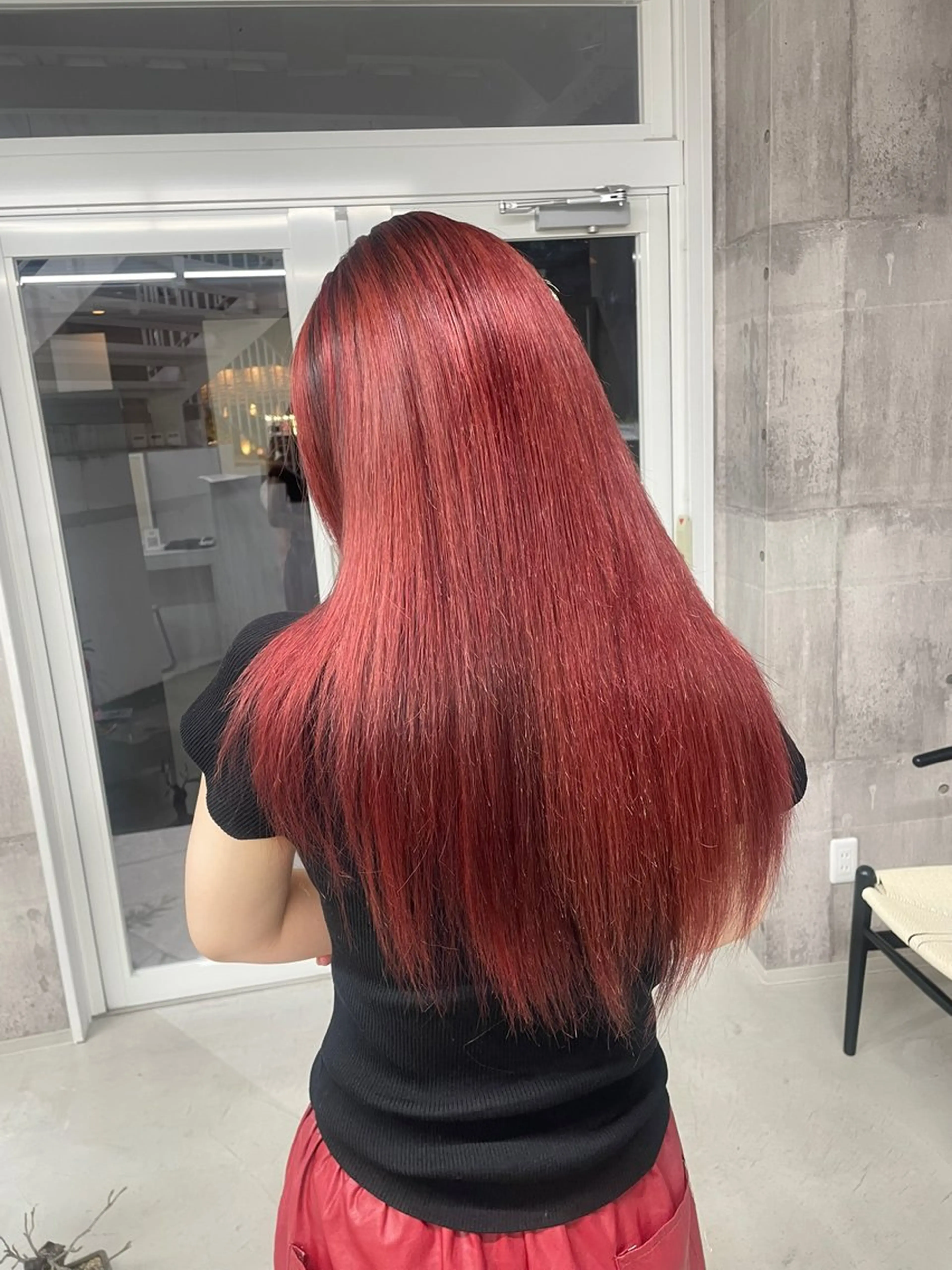 ロング カラー ブリーチ 髪質改善 松村 友里圭のヘアスタイル