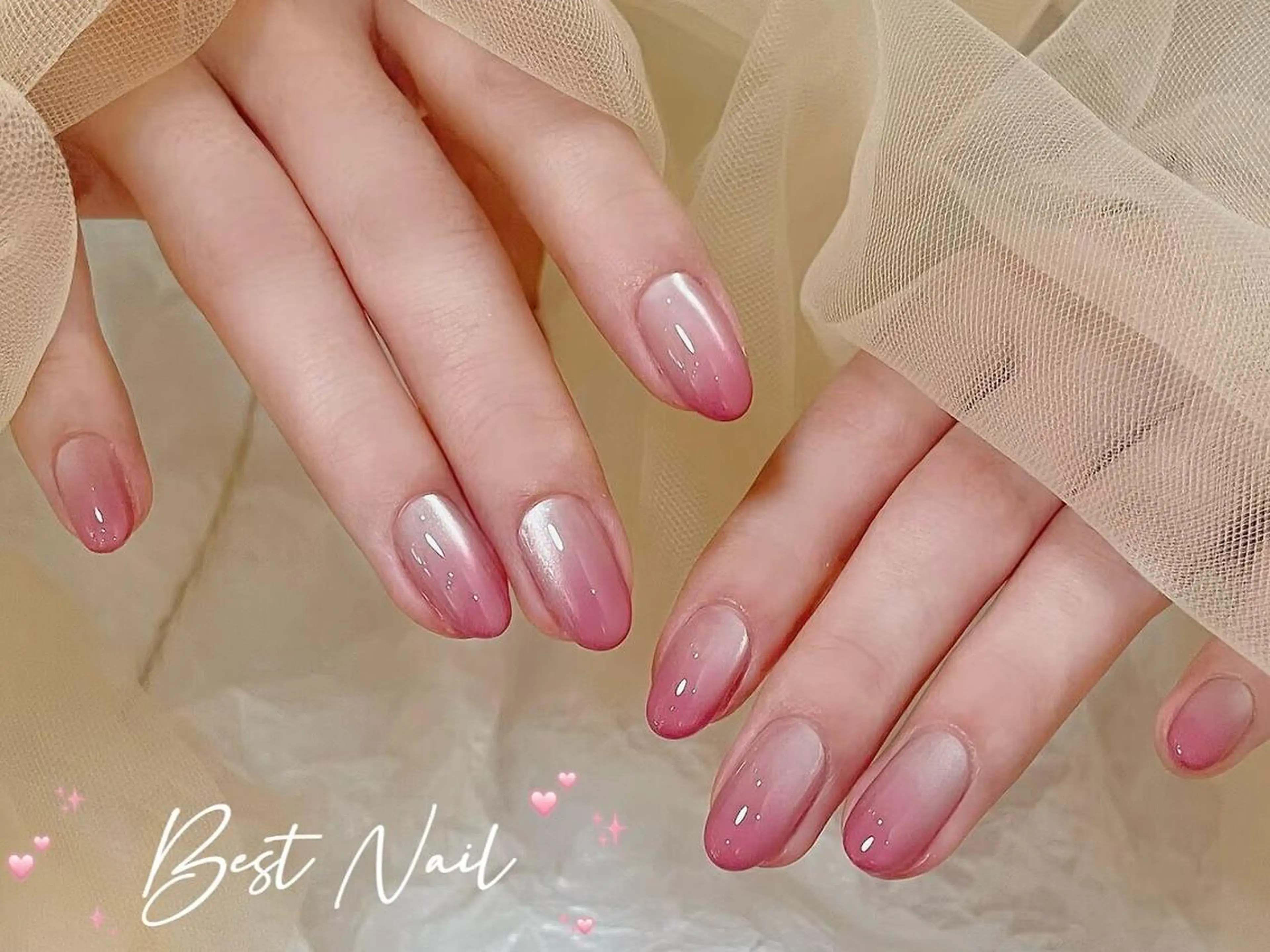 ネイル アートネイル オーロラネイル クリアネイル フレンチネイル ジェルネイル 🎀Best Nail🎀のネイルデザイン