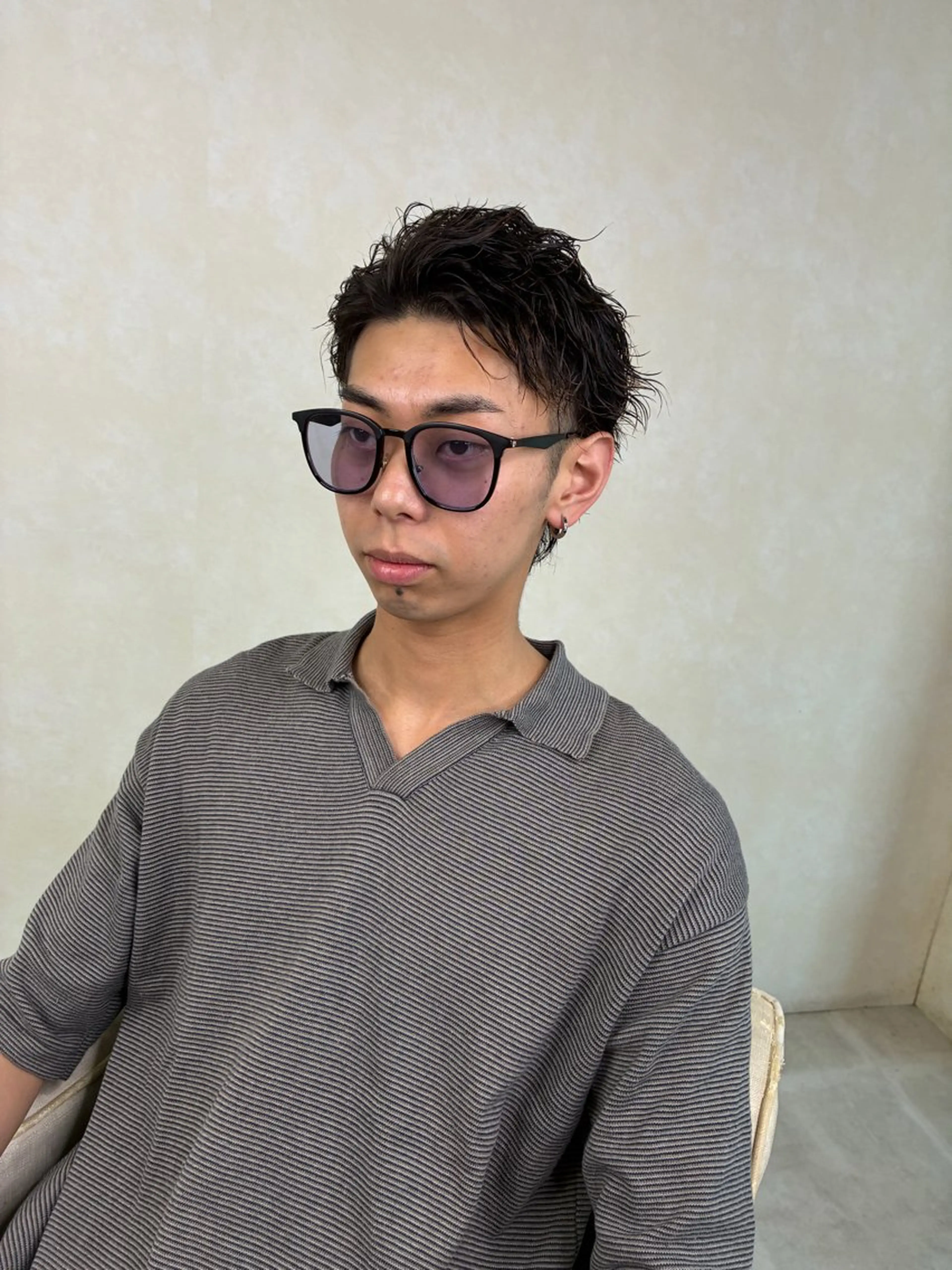 ショート パーマ メンズ メンズパーマ メンズショート ショートヘア ニュアンスパーマ カット パーマ メンズ特化✨パーマス タイル大得意安田海斗のヘアスタイル