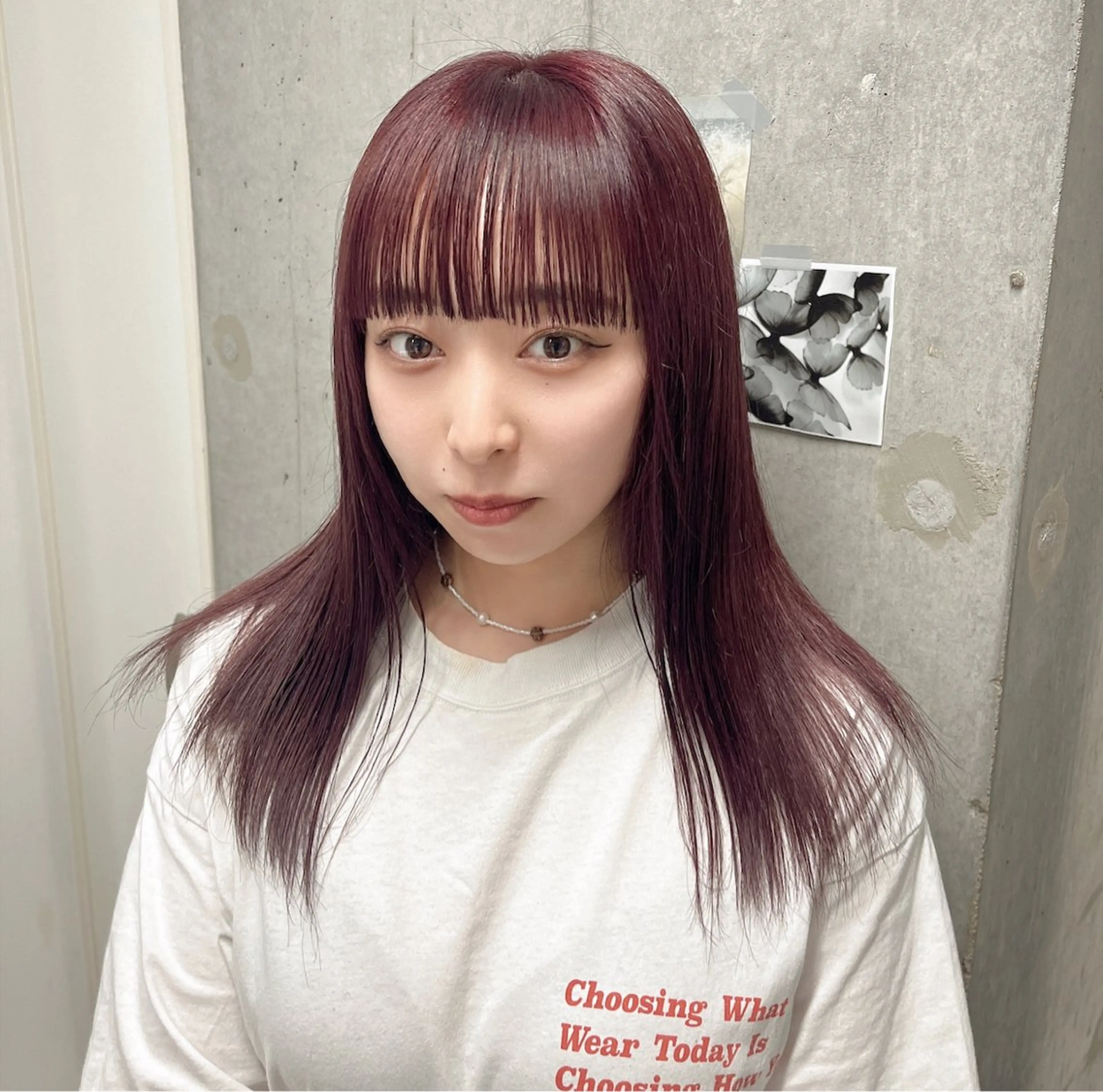 セミロング カラー ヘアアレンジ harua キュプレ/アイリストのマツエク・マツパデザイン